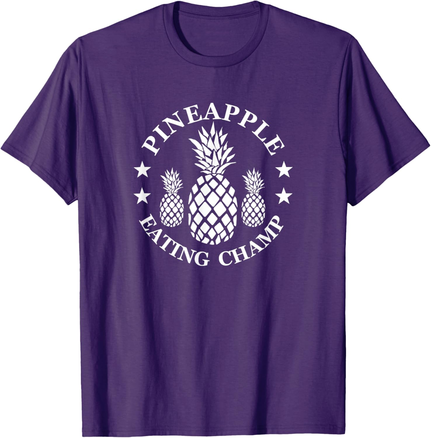 Tropical Pineapple Eating Champion T-Shirt for Fun Summer Style - 10