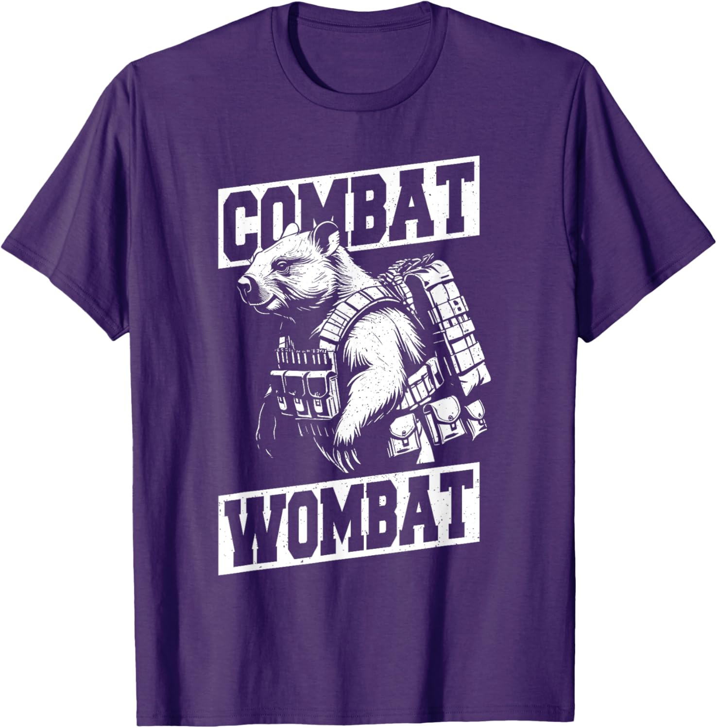 Combat Wombat T-Shirt for Animal Lovers - Fun Australian Marsupial Tee - 2