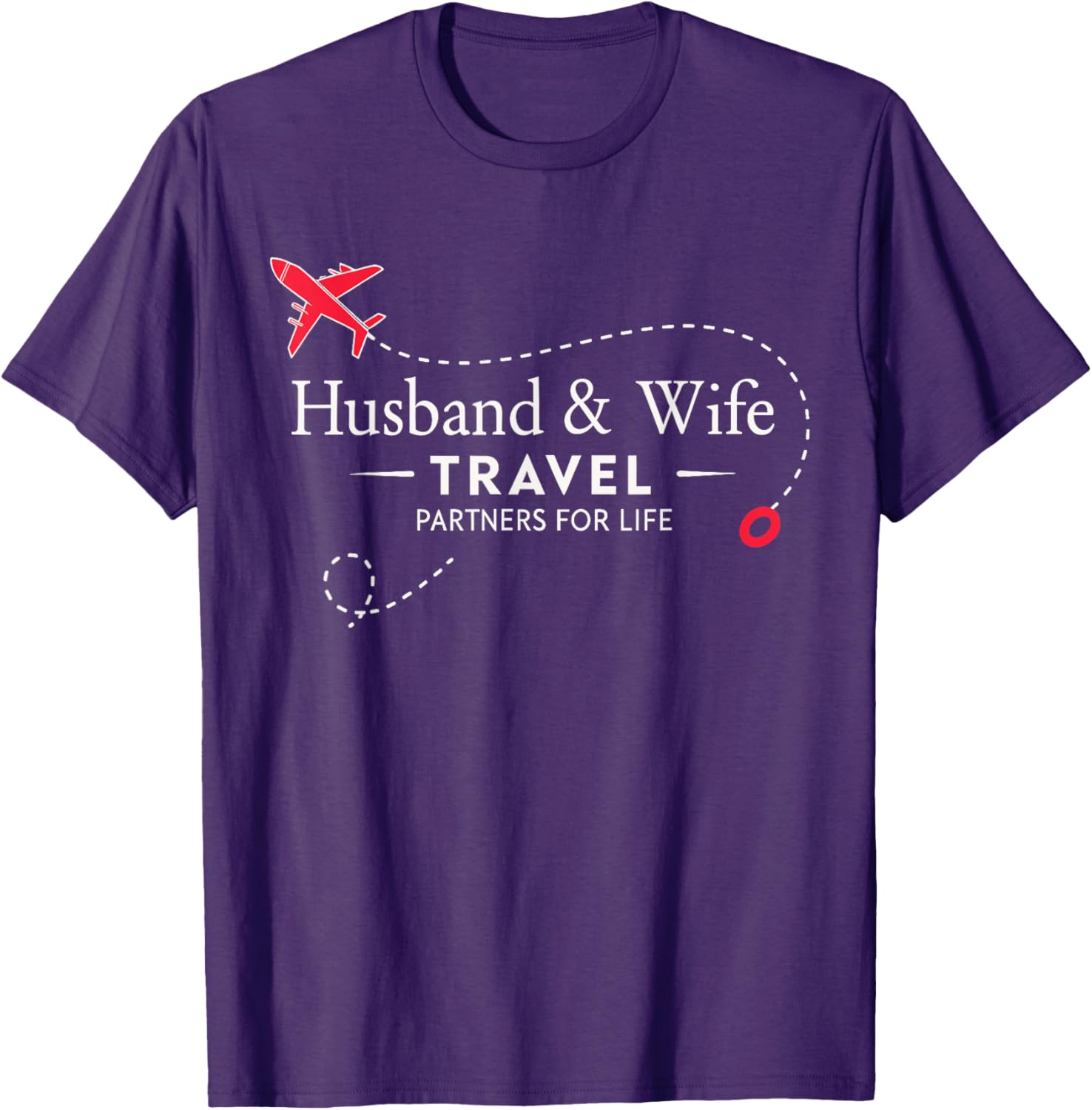 Couple Travel Partners for Life T-Shirt for Loving Husbands and Wives - 2
