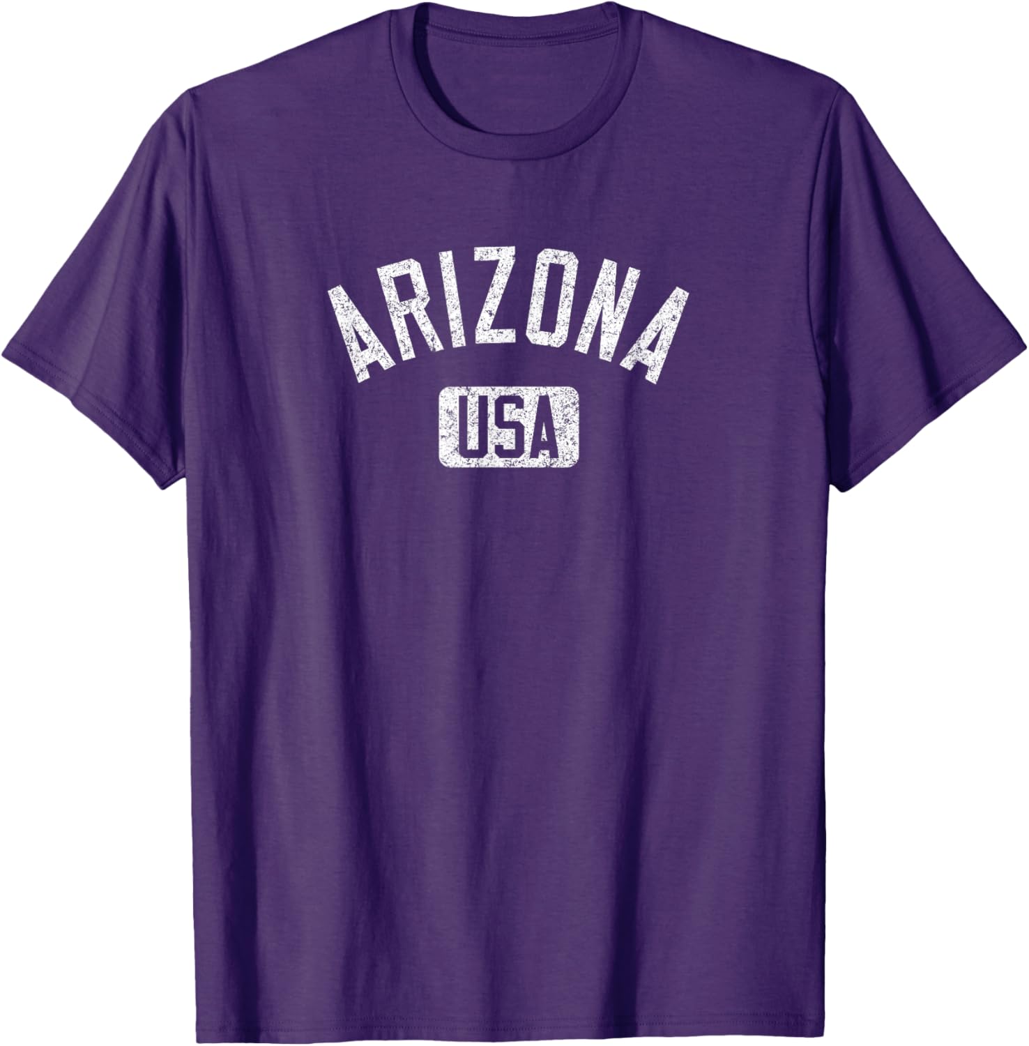 Arizona USA Distressed White Print T-Shirt for Comfortable Casual Style - 7