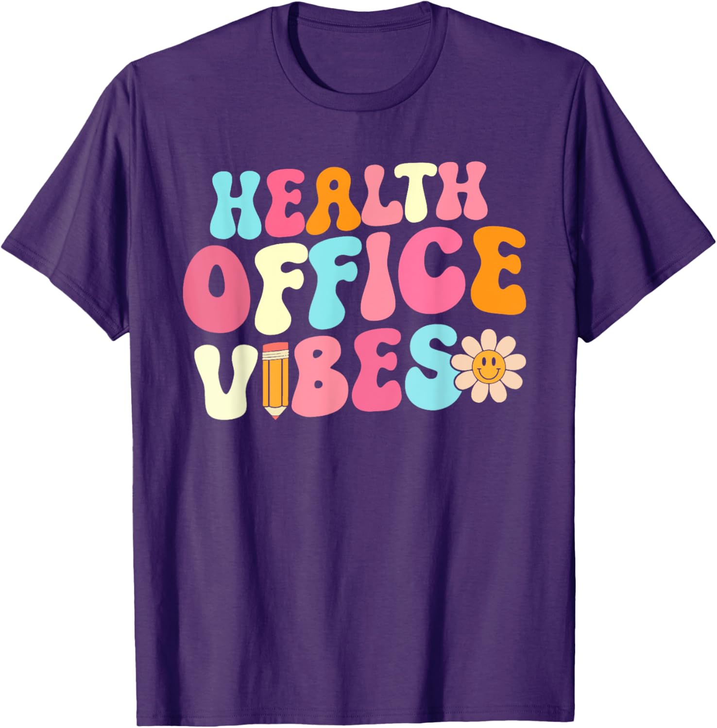 Retro Health Office Vibes T-Shirt for School Nurses and Girls - 3