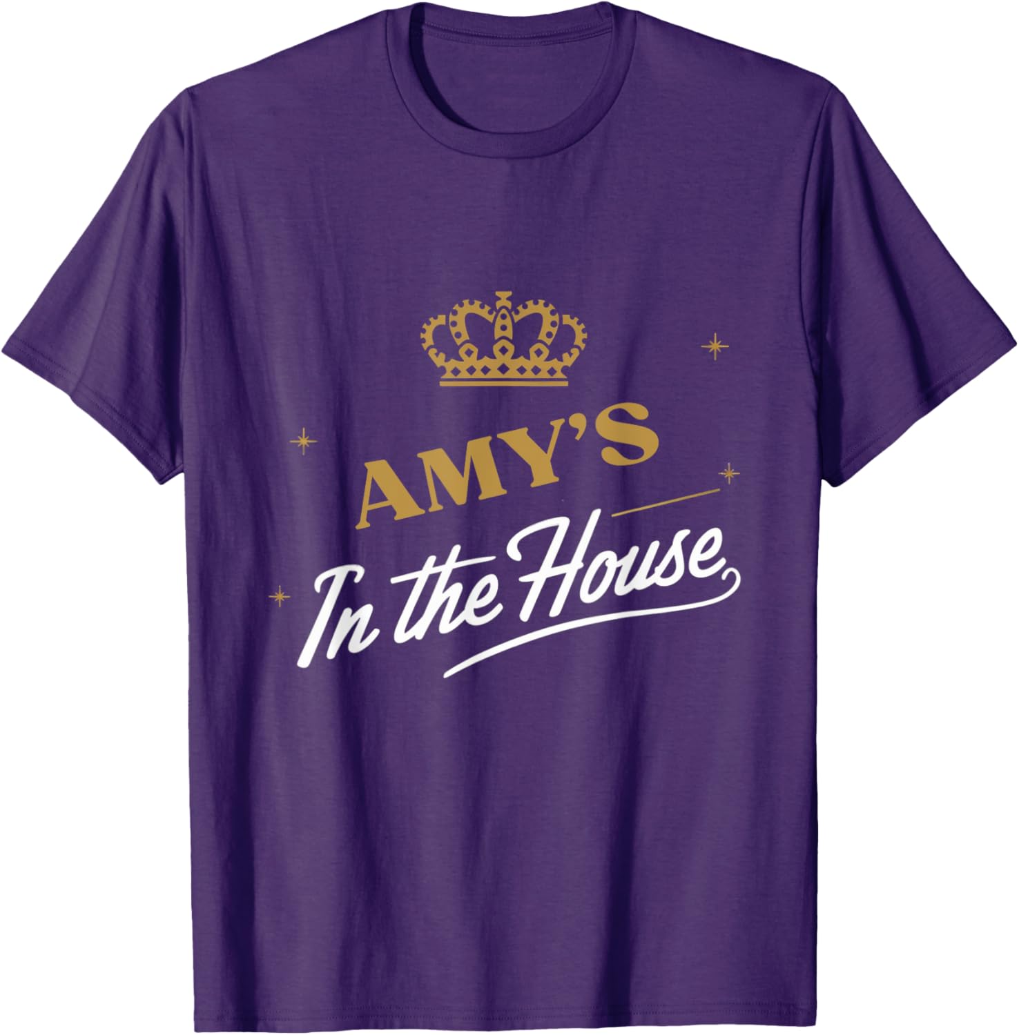 Amy's In The House Funny T-Shirt for Women: Trendy Casual Wear - 3