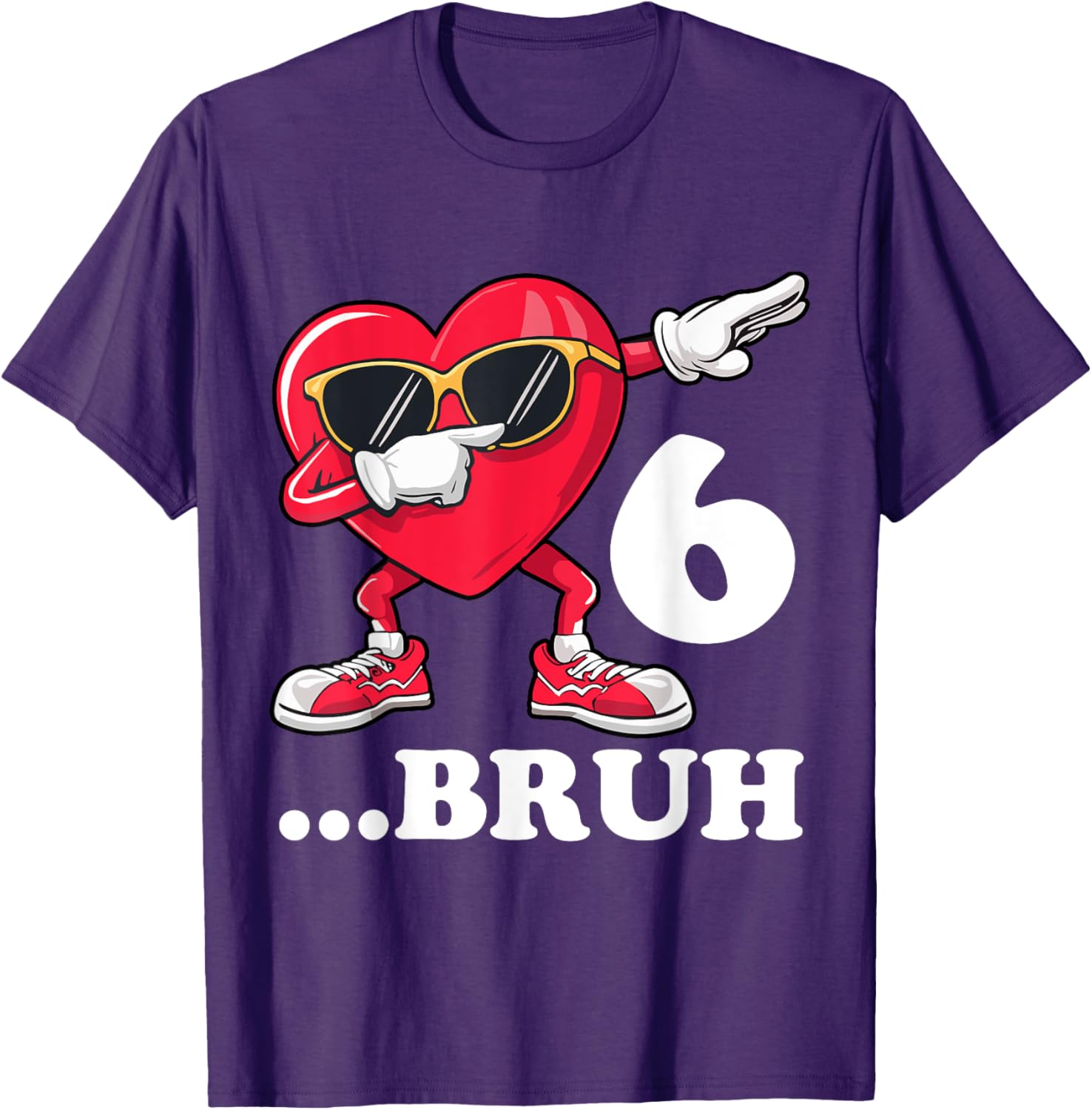 Bruh Dabbing Birthday Boy T-Shirt for 6 Year Old Fun Celebration Gear - 13