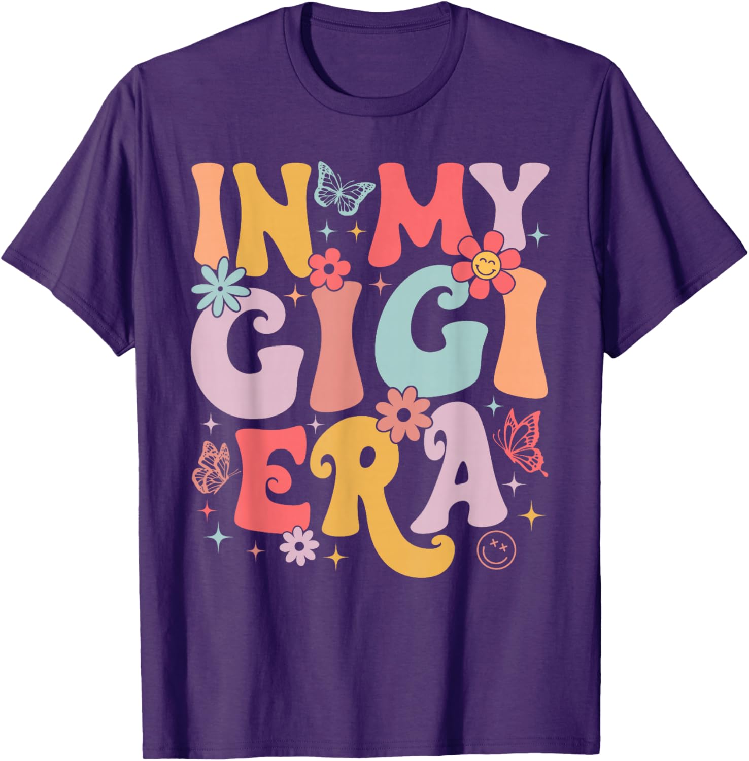 In My Gigi Era Retro Butterfly T-Shirt for Stylish Moms on Mother's Day - 12