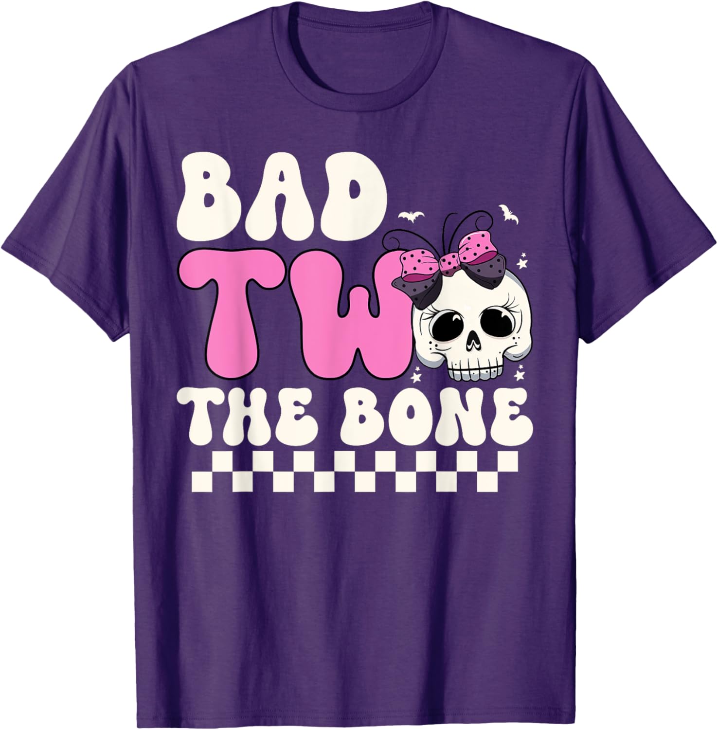 Bad Two The Bone Spooky 2nd Birthday T-Shirt for Girls - 9