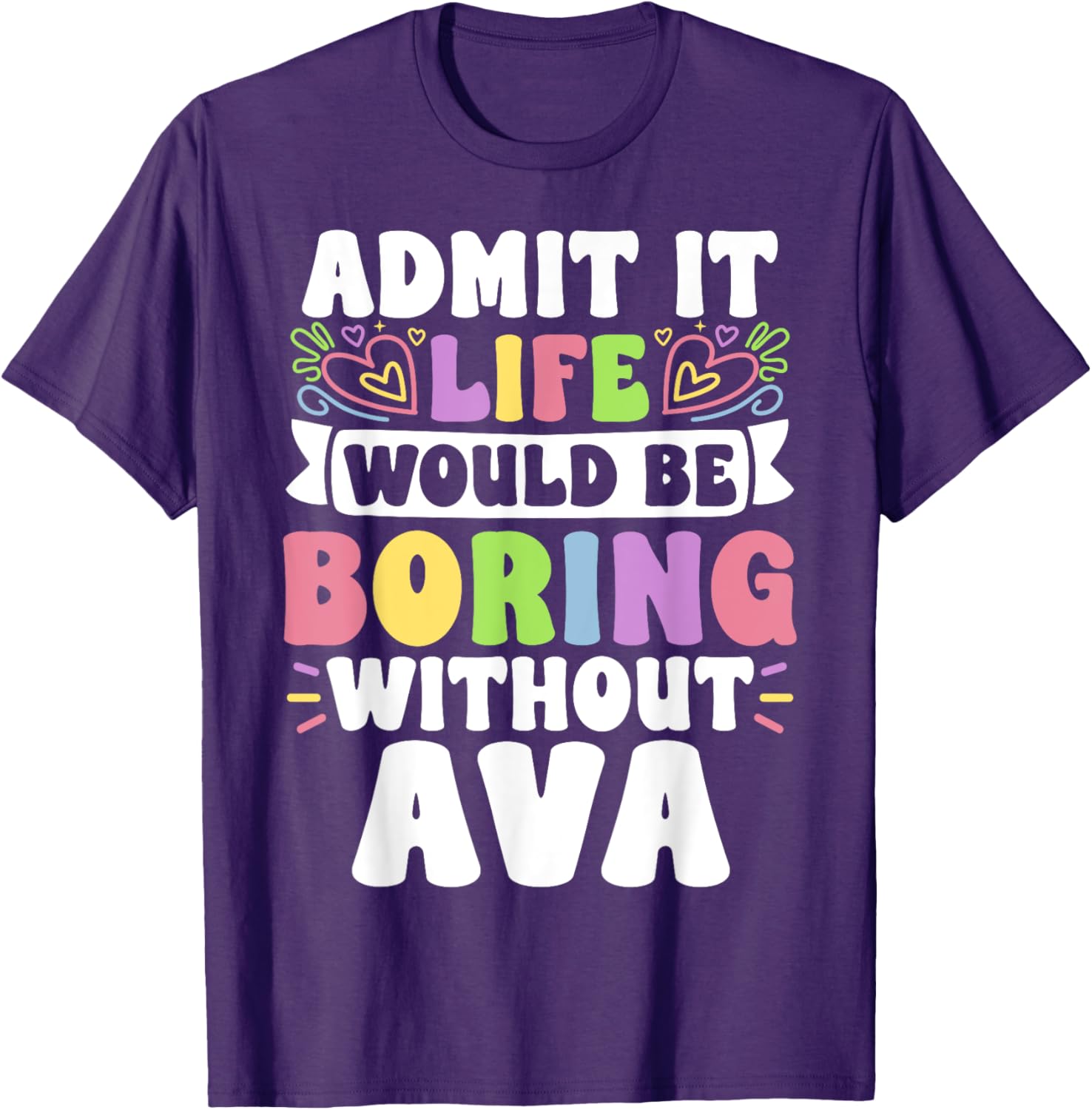 Ava Personalized Funny Family T-Shirt for Unique Style and Comfort - 15