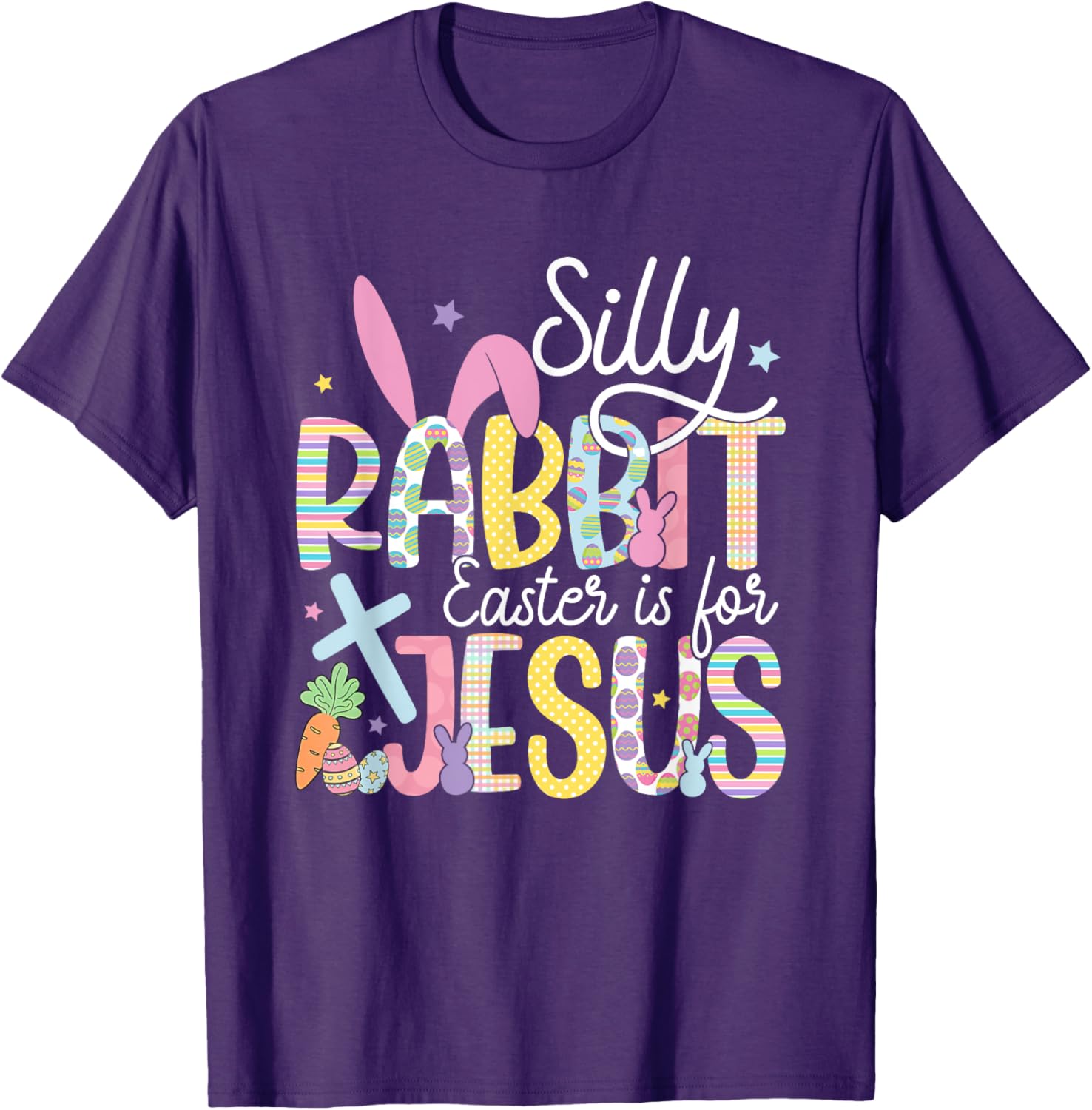 Silly Rabbit Easter is for Jesus Christian T-Shirt for Kids and Adults - 19