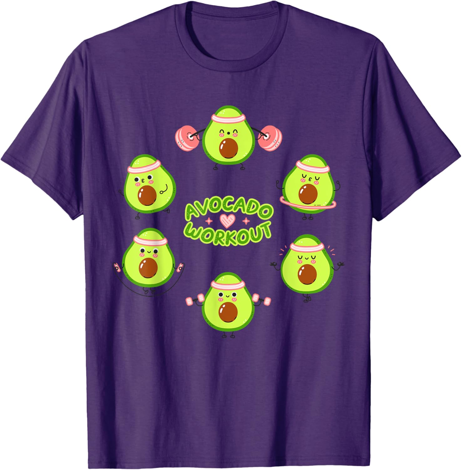 Avocado Workout Guacamole T-Shirt for Vegan Mexican Food Lovers - 24