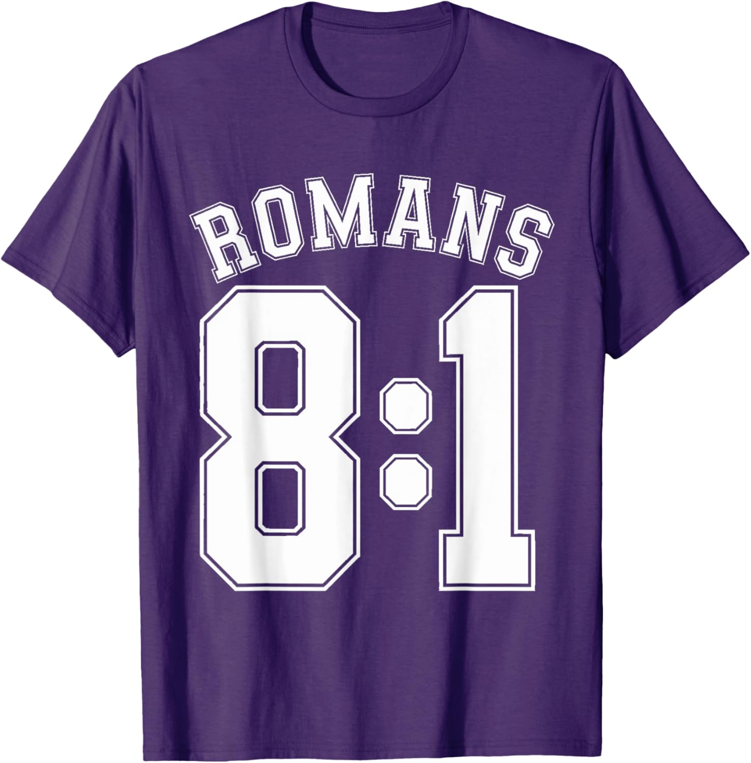 Romans 8:1 Sports Jersey T-Shirt for Christian Motivation and Faith - 29