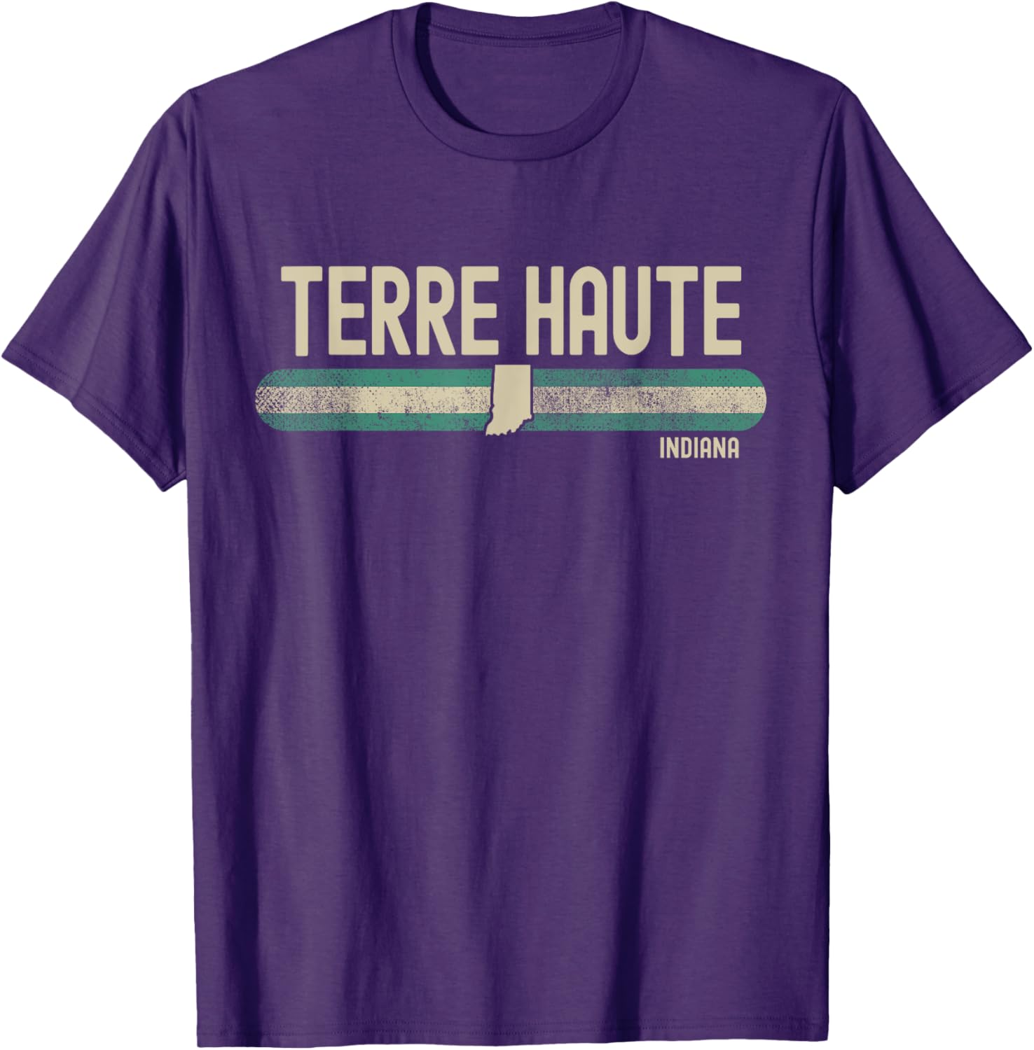 Terre Haute Indiana 80s Style T-Shirt for Travel Lovers and Music Fans - 6