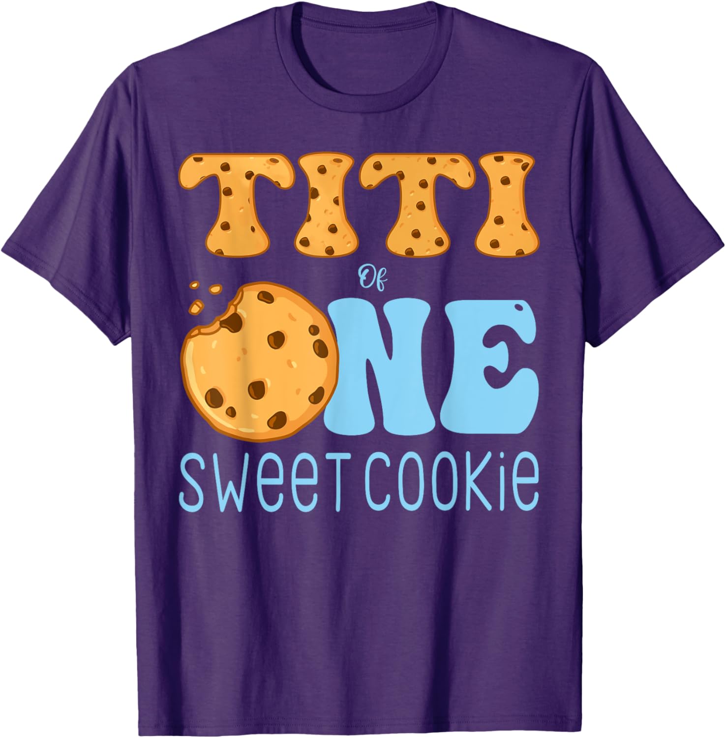 Titi Of One Sweet Cookies and Milk Birthday Party T-Shirt for Kids - 8