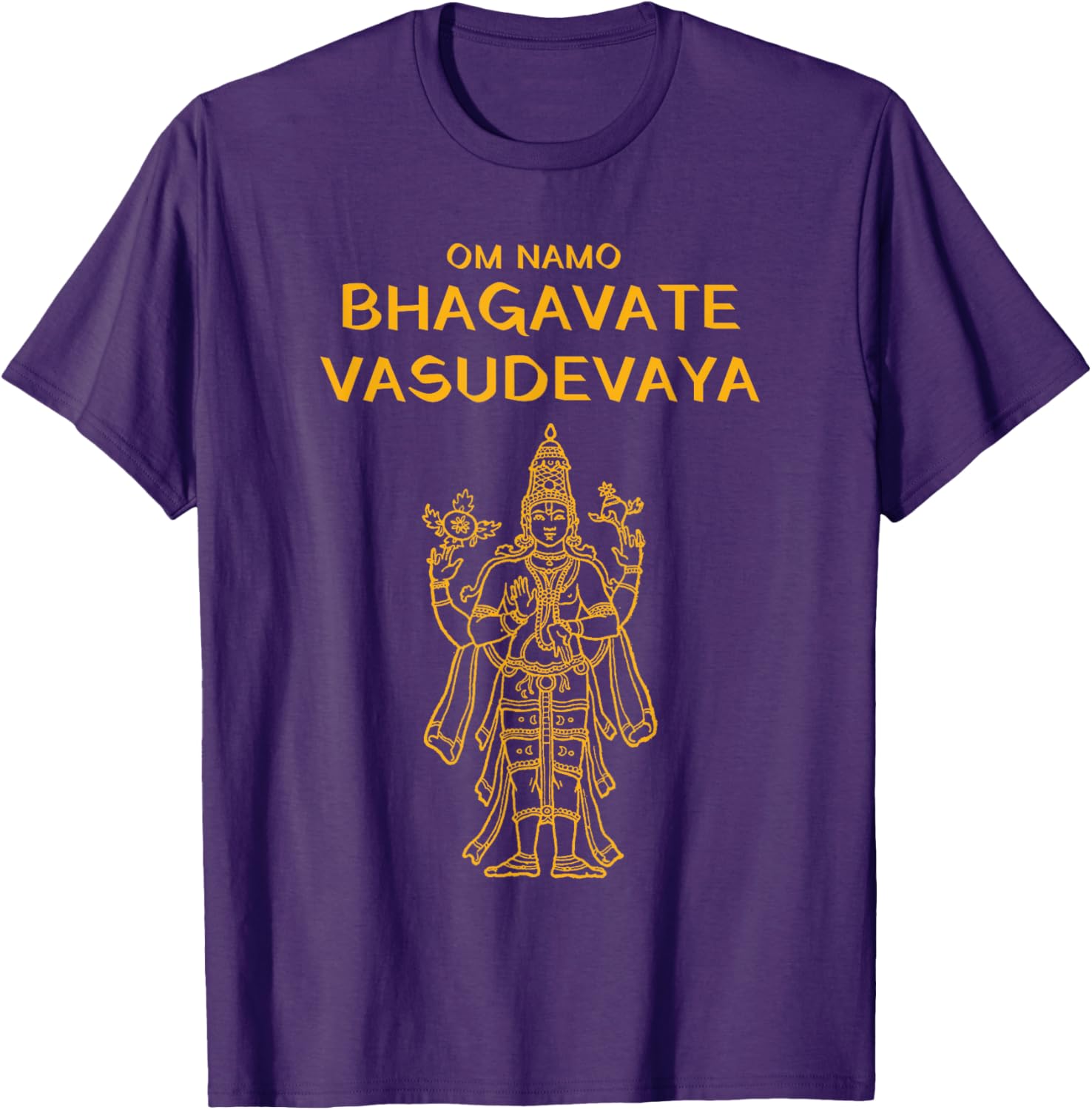 Vishnu Narayana Om Namo Bhagavate Vasudevaya Hindu T-Shirt - 23