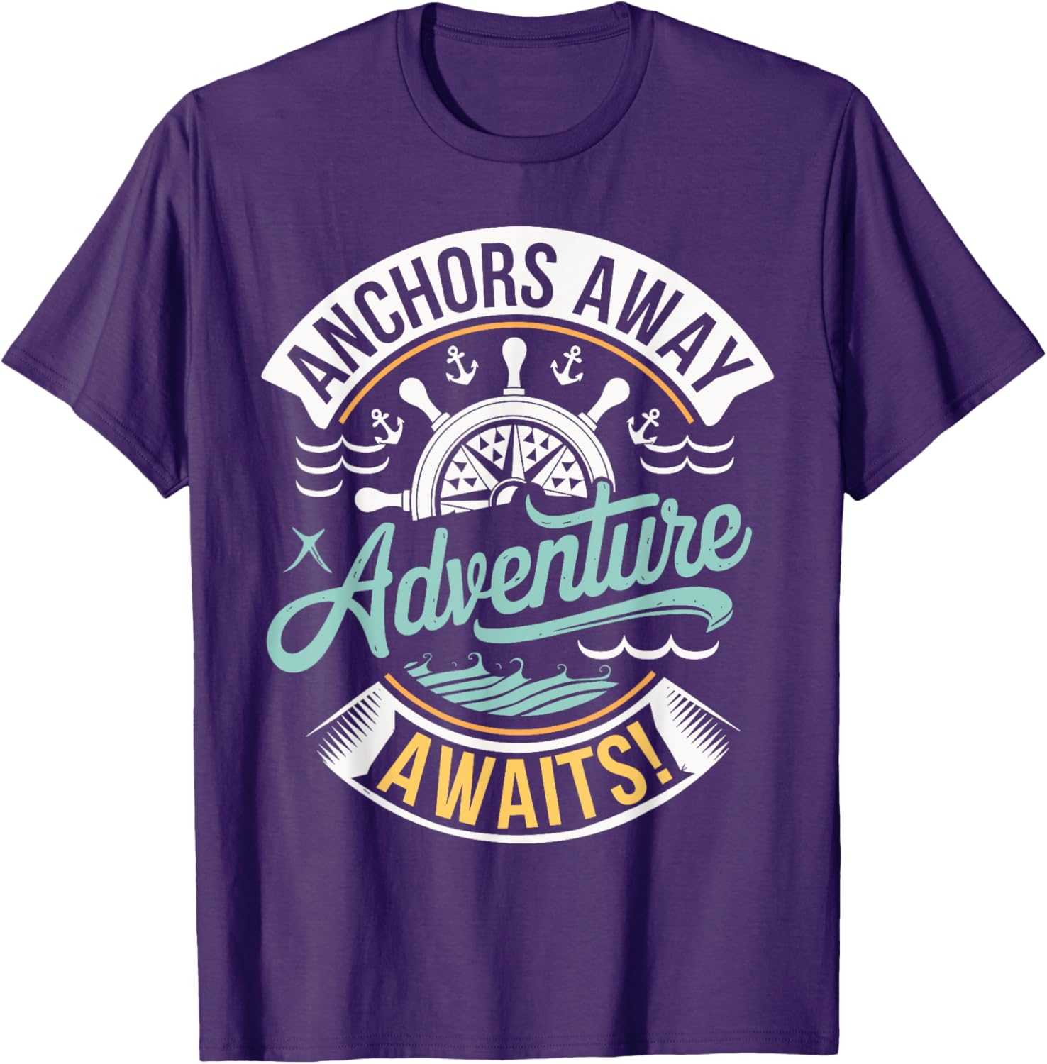 Anchors Away Nautical Adventure T-Shirt for Sea Lovers and Explorers - 7