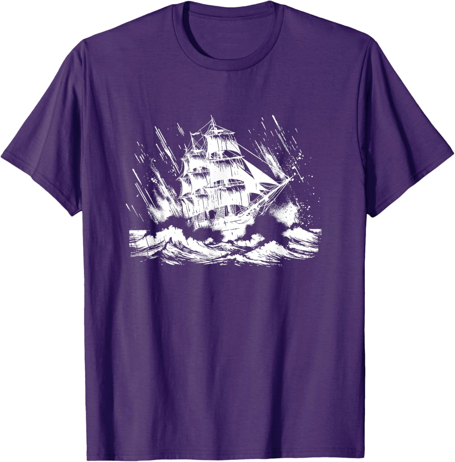 Snirt Three Master Sailing Ship T-Shirt Hoodie for Nautical Lovers - 14