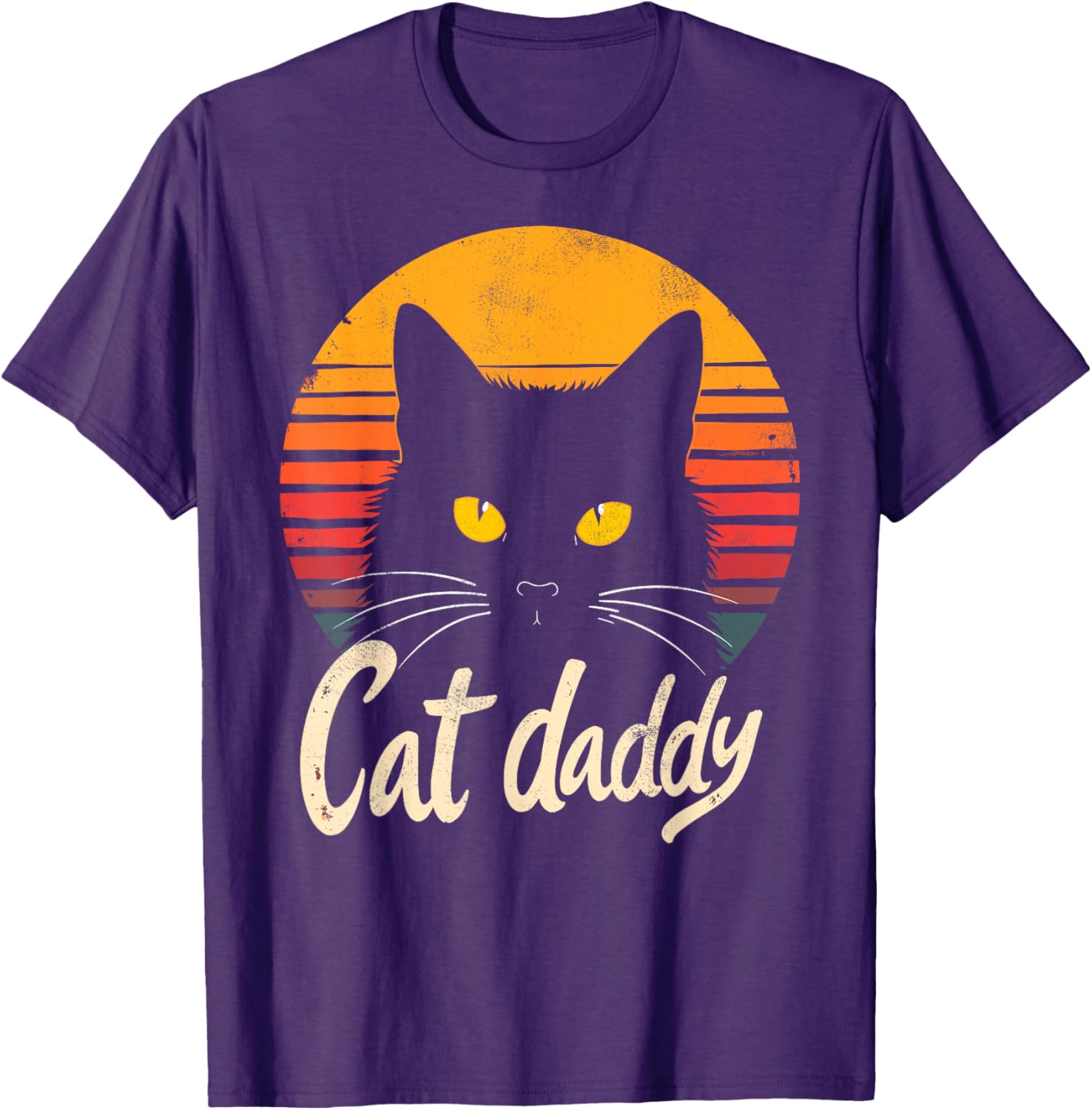 Retro Cat Daddy T-Shirt for Men, Women, and Kids - Vintage Cat Sunglasses Tee - 9