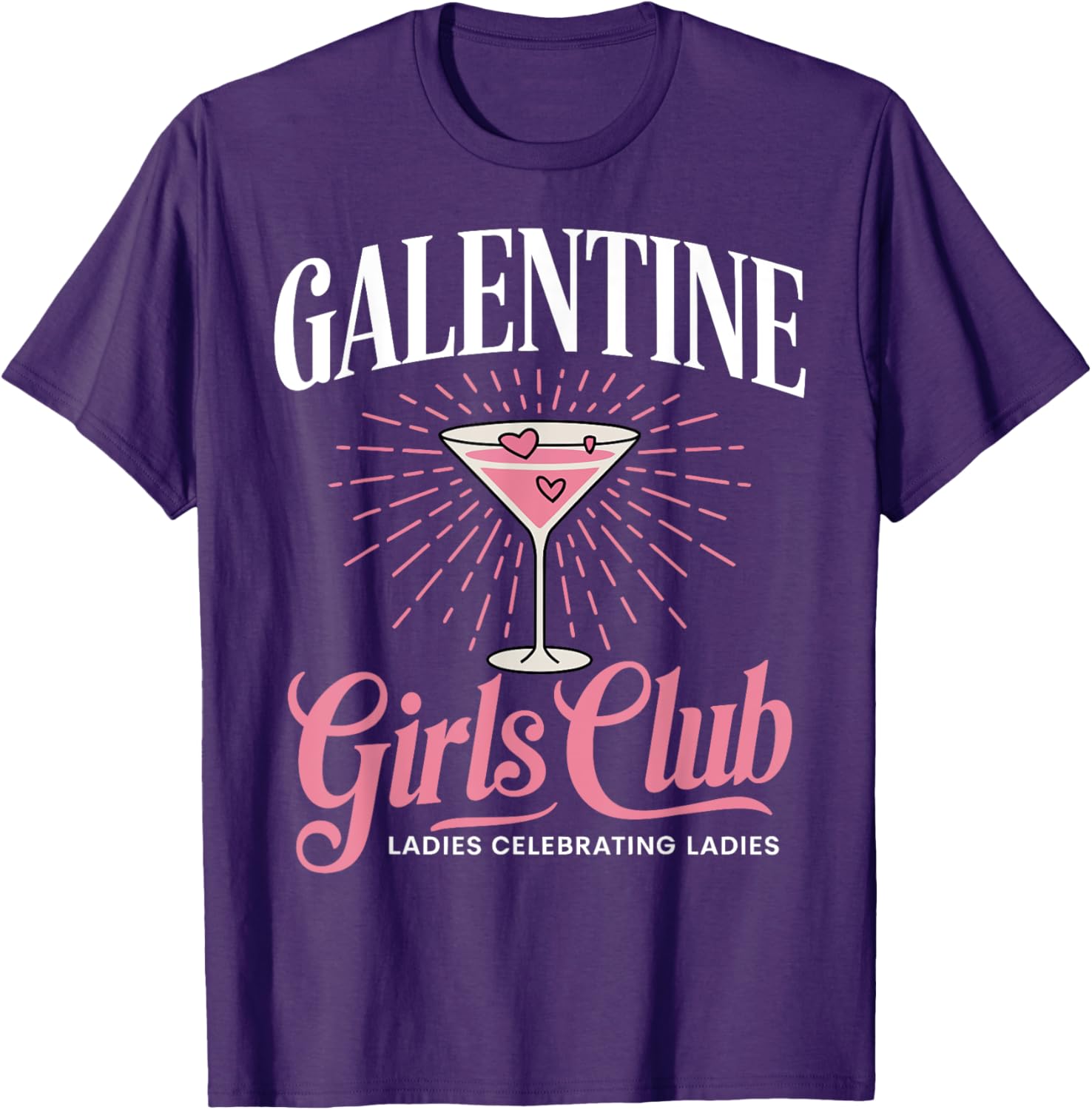 Celebrate Galentine's Day Women's Black T-Shirt - Short Sleeve & Unique Design - 3