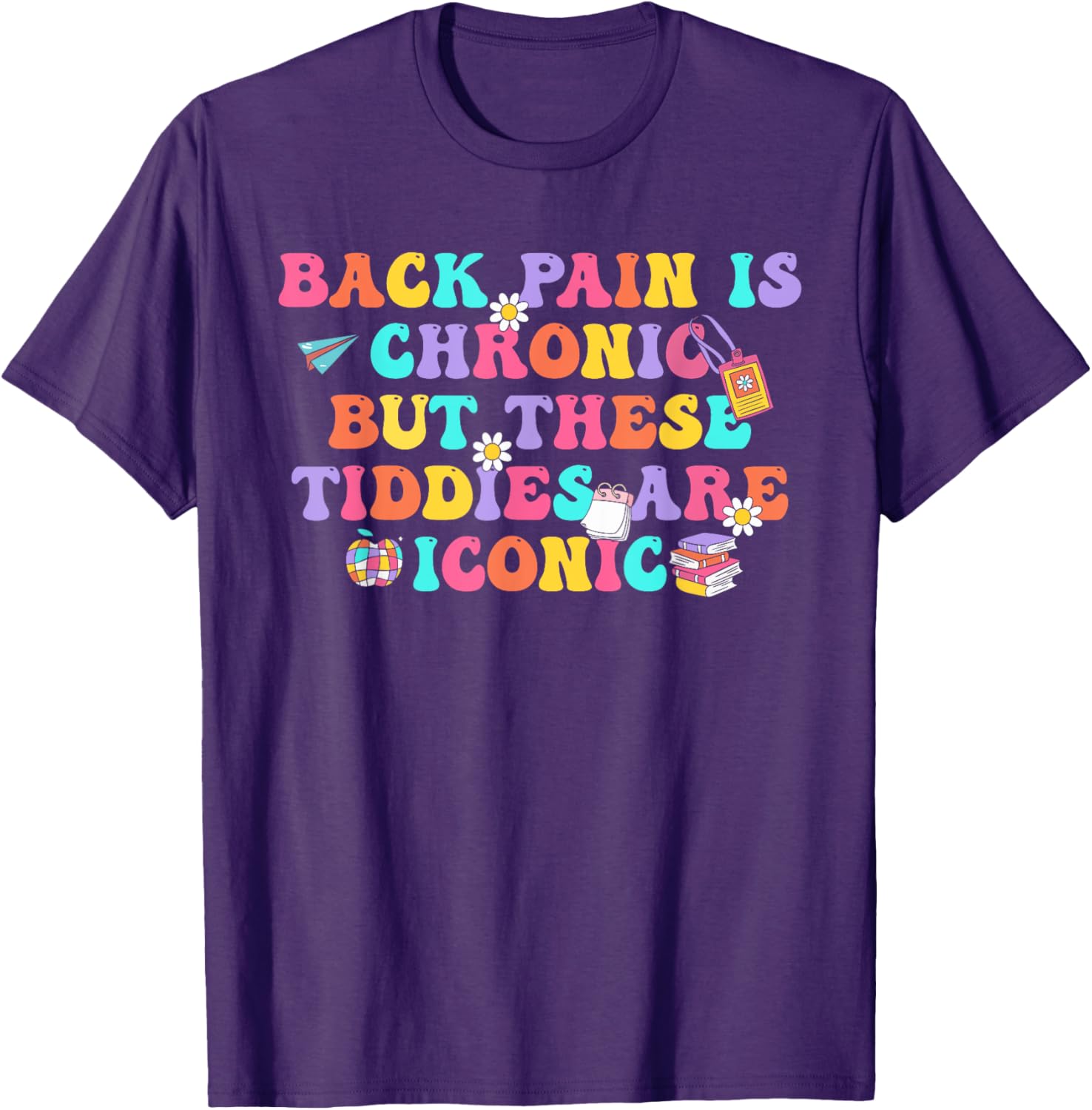 Chronic Back Pain Iconic Women Men T-Shirt for Comfort and Style - 7