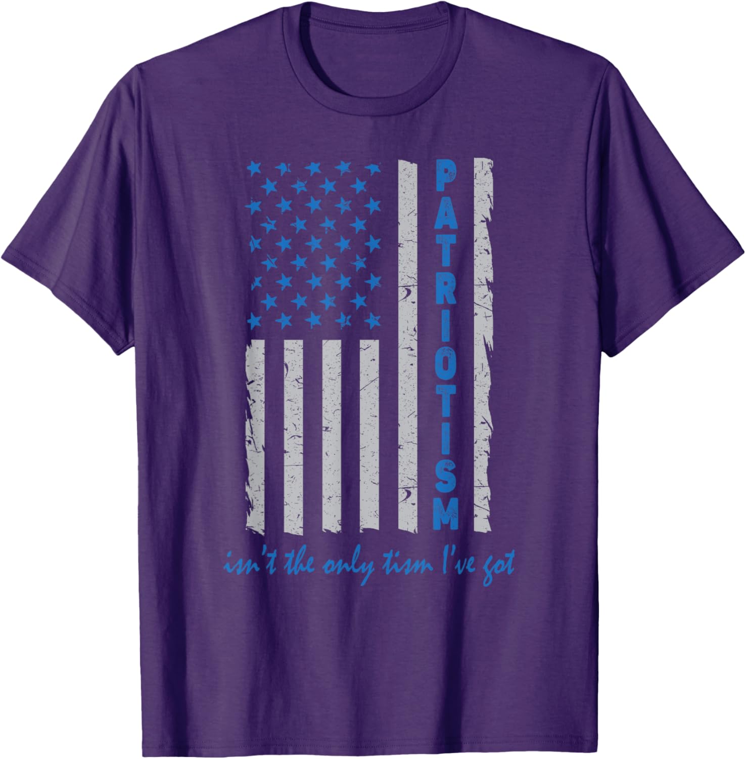 American Flag Autism T-Shirt for Proud Patriots - Unique and Fun Design - 12