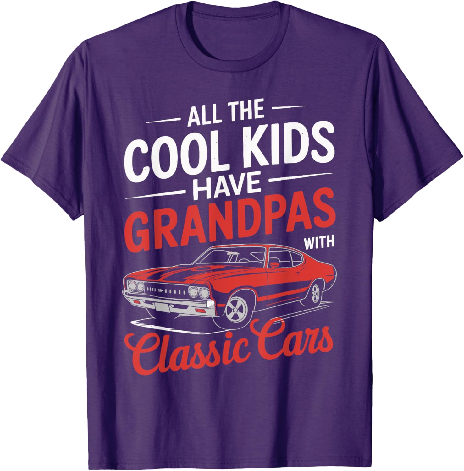 Vintage Classic Cars T-Shirt for Cool Kids and Their Grandpas - 6