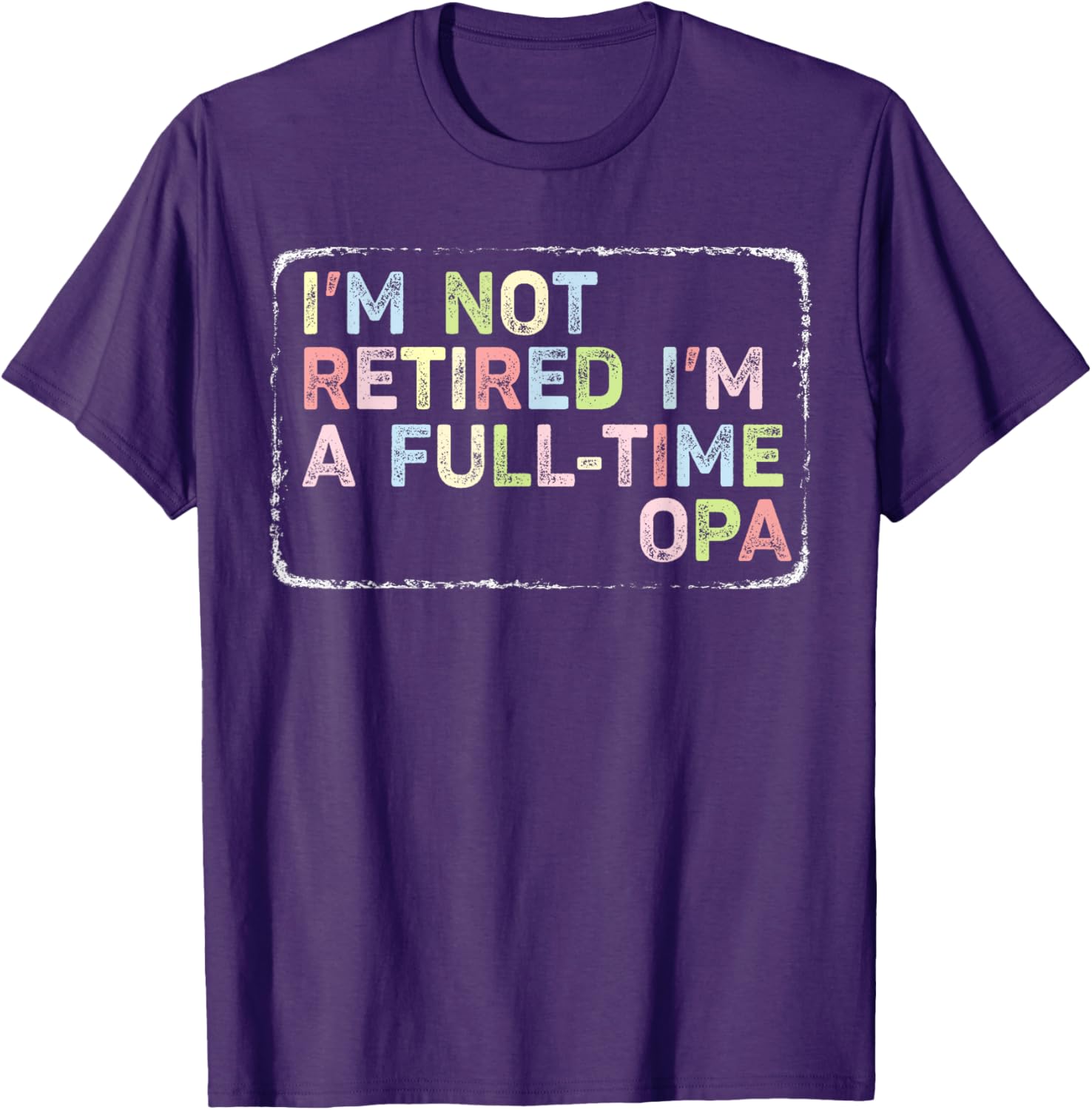 Vintage Opa T-Shirt I'm Not Retired Full-Time Fun Apparel for Men - 2