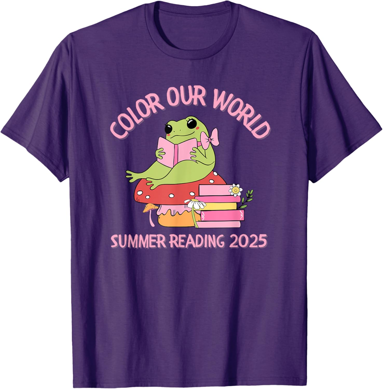 Color Our World Summer 2025 Frog T-Shirt for Kids - Fun Reading Program Apparel - 11