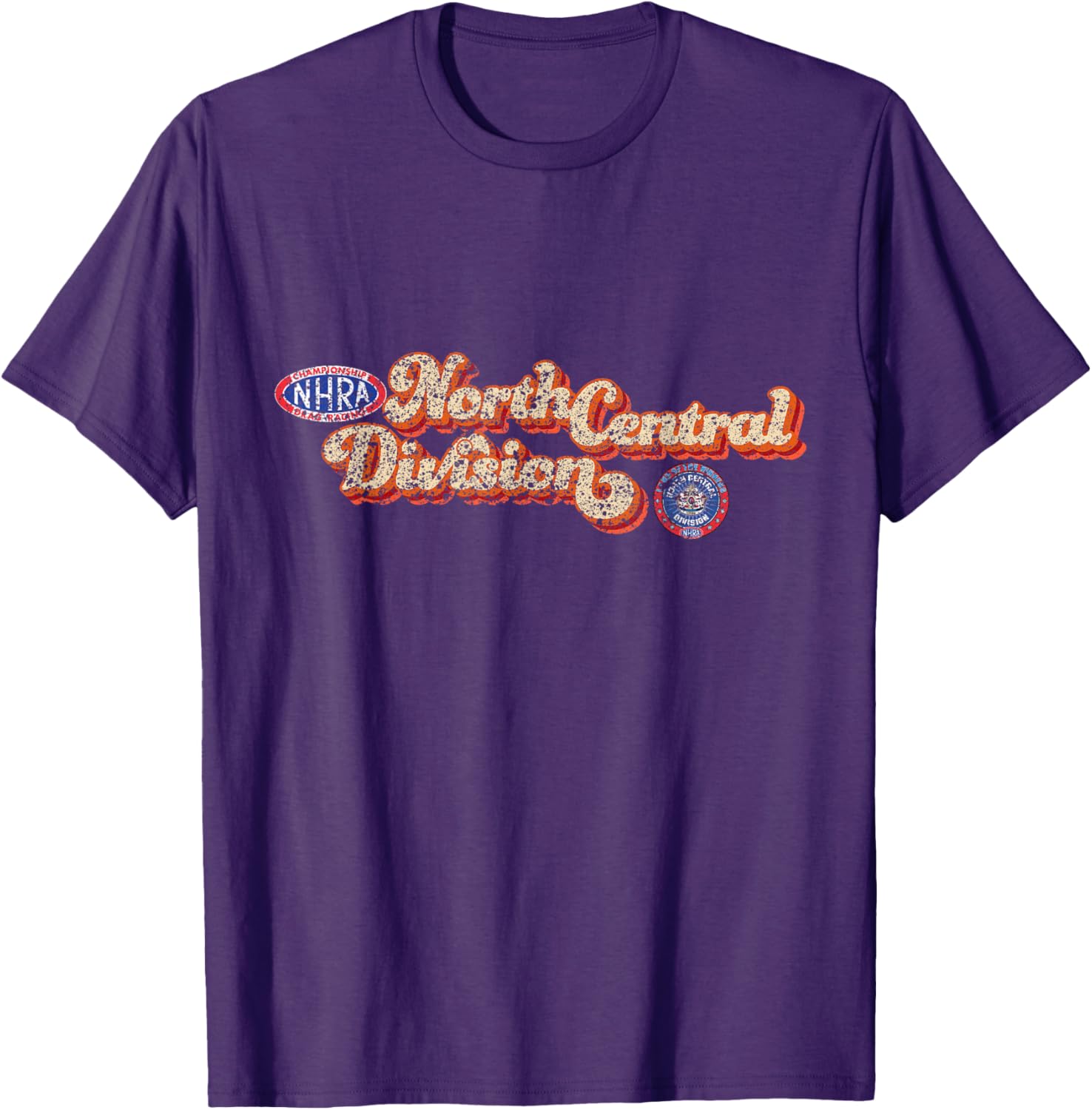 Vintage NHRA North Central Division T-Shirt for Racing Fans - 8