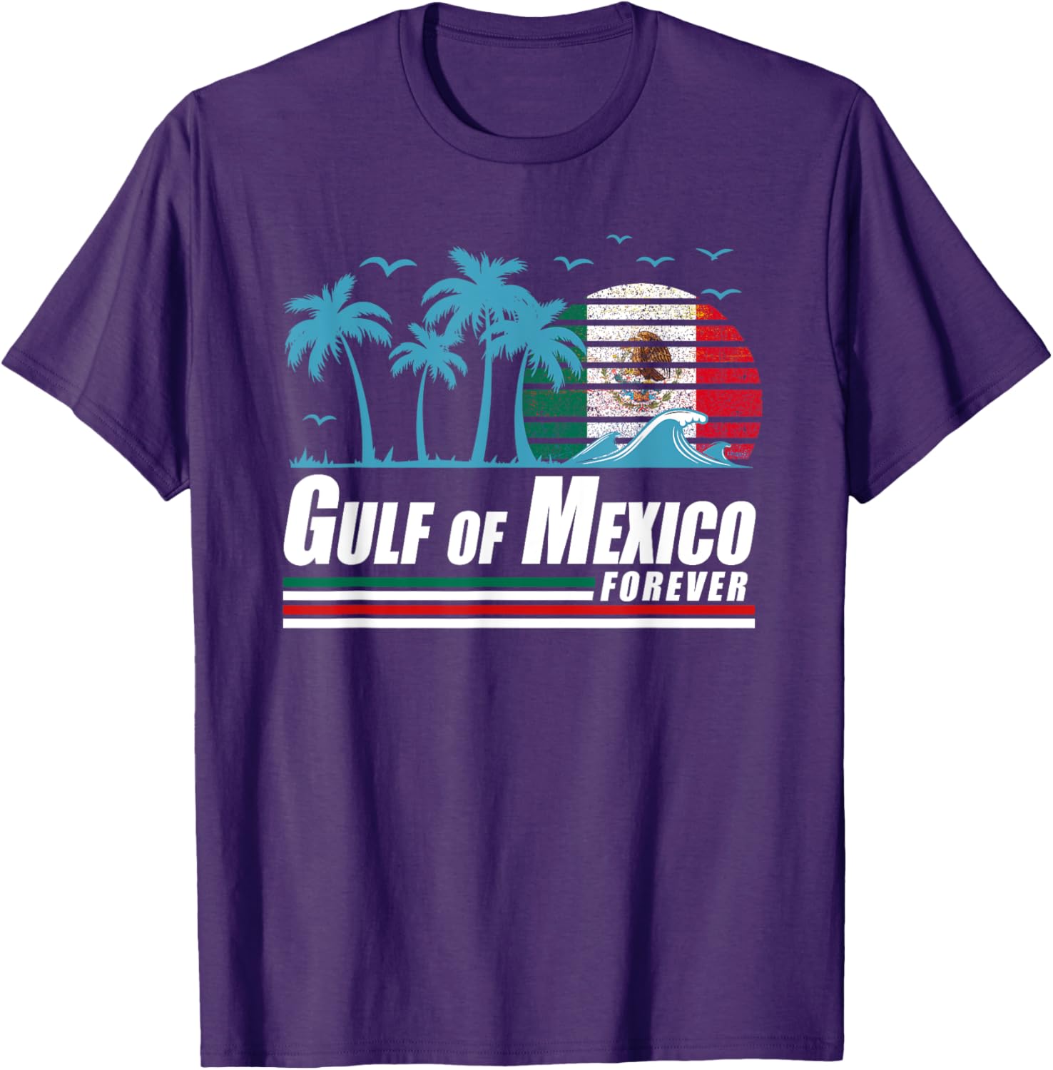 Retro Gulf of Mexico T-Shirt for Coastal Vibes and Vintage Style - 11