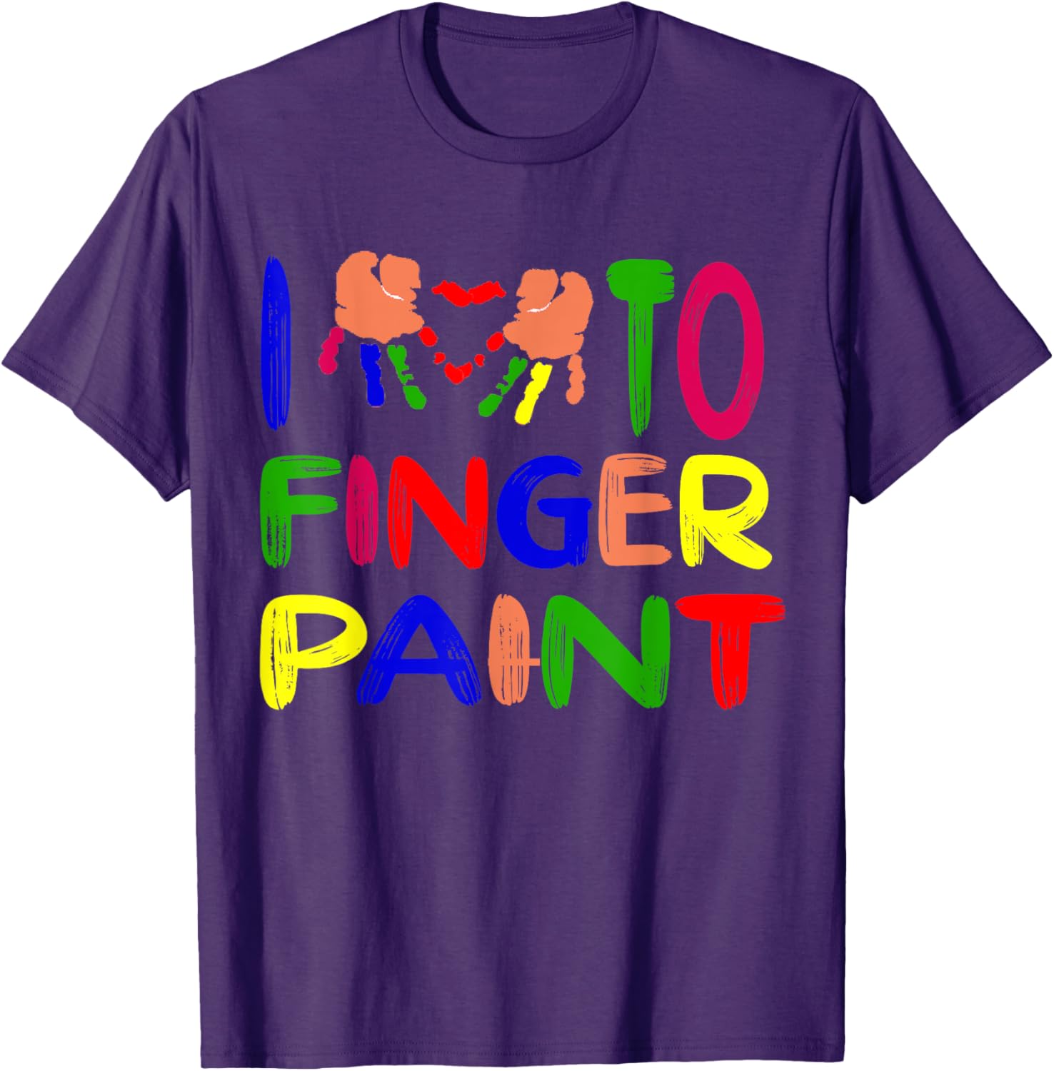 Cute Couple Valentine T-Shirt I Heart Love to Finger Paint Gift - 7