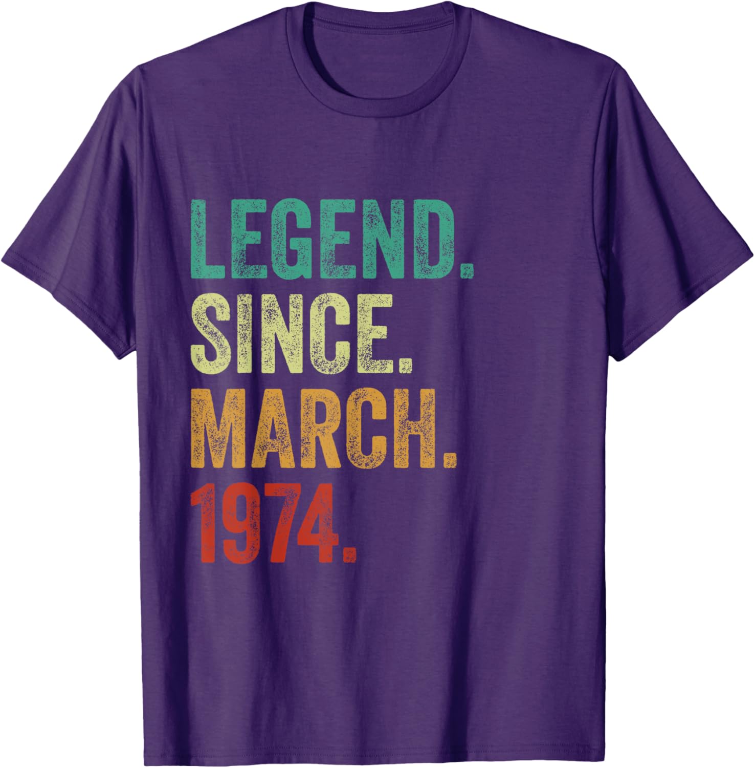 51 Years Old Legend Since March 1974 51st Birthday T-Shirt for Men - 15