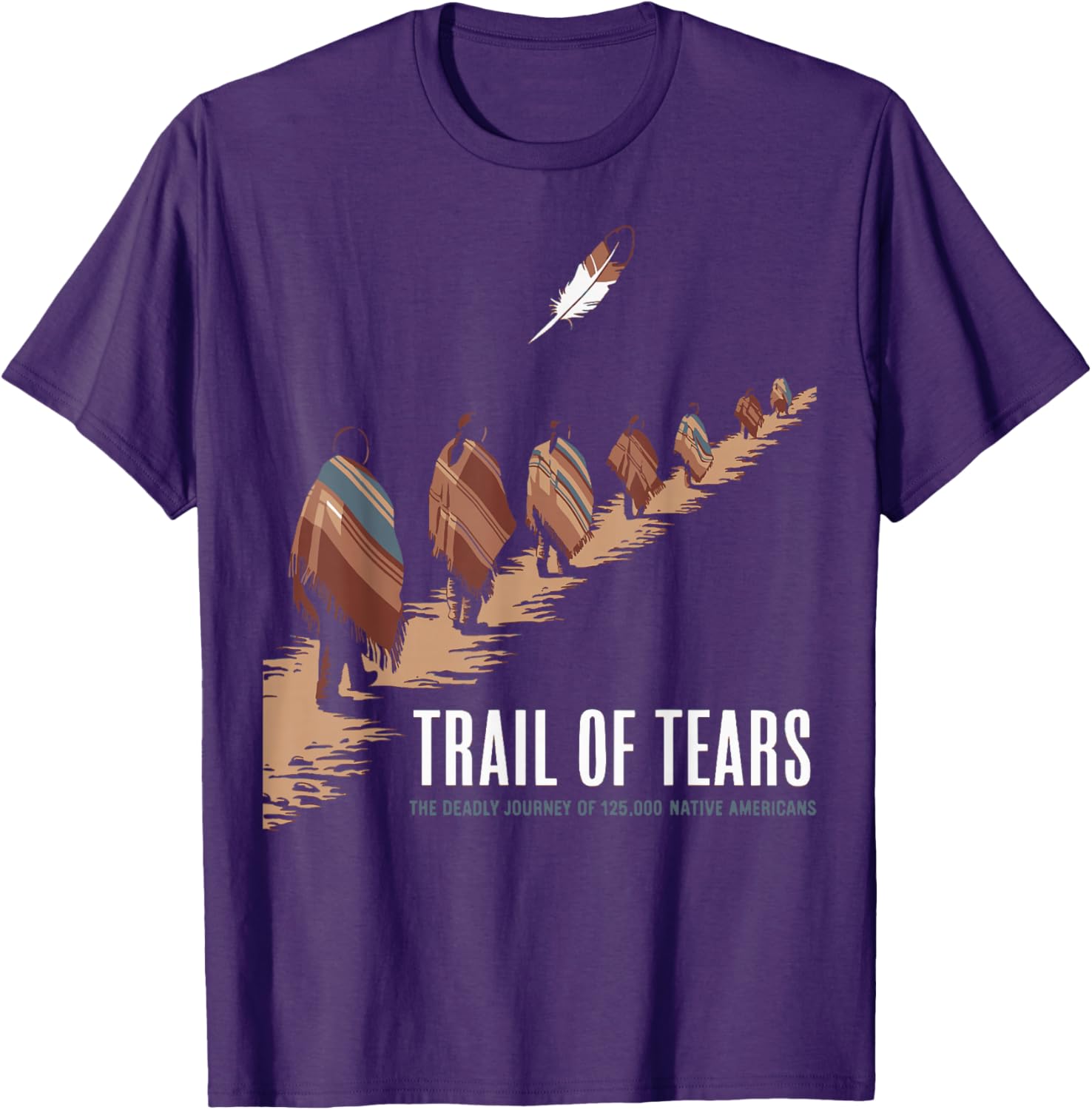 Trail Of Tears Native American Journey T-Shirt for Comfort and Style - 11