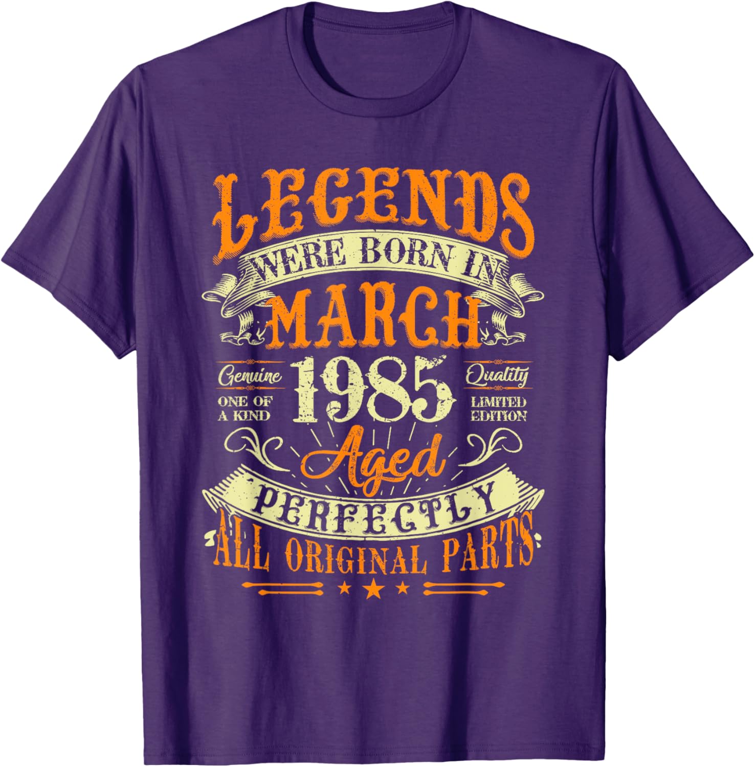 40th Birthday Gift for Legends Born in March 1985 T-Shirt - 7