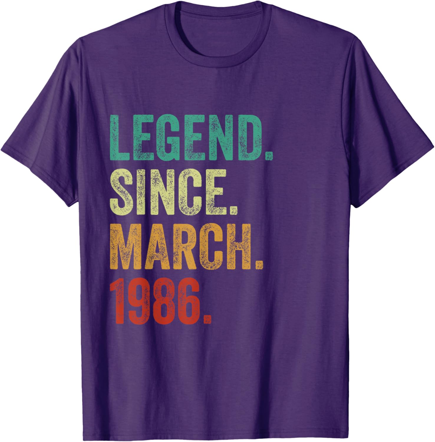 39 Years Old Legend Since March 1986 Birthday T-Shirt for Him or Her - 9