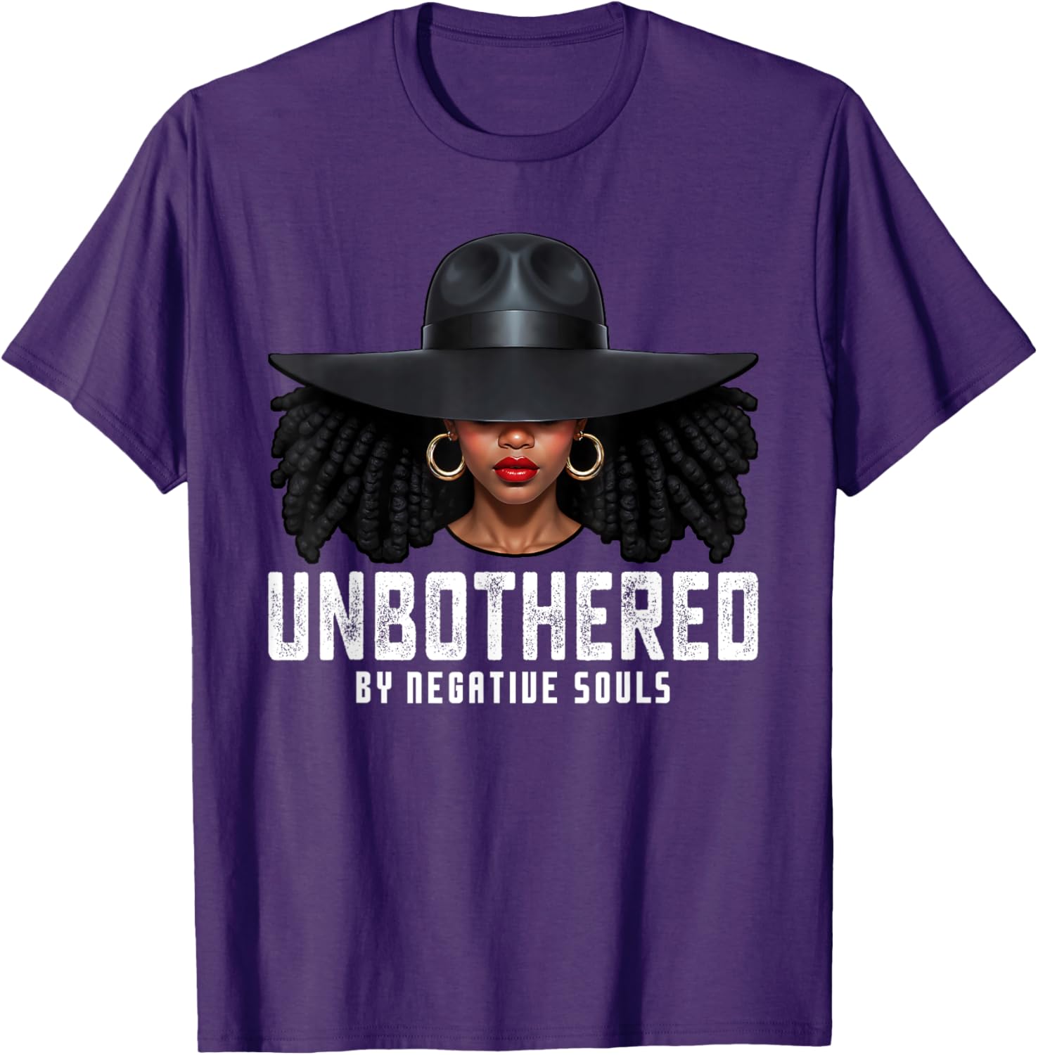 Unbothered Sassy Black Queen T-Shirt for African American Women and Girls - 21