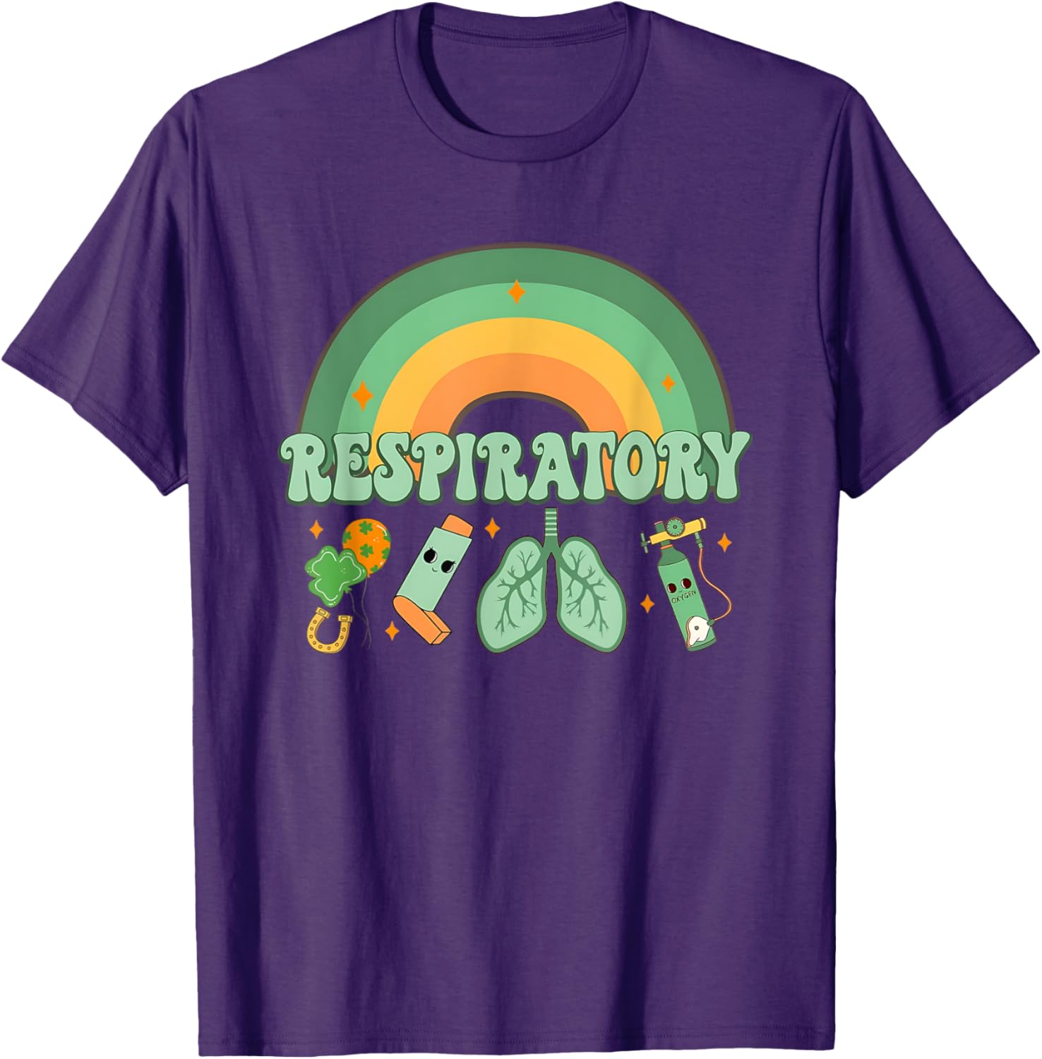 St Patrick's Day Respiratory Therapist Lung T-Shirt for Pulmonologists - 12