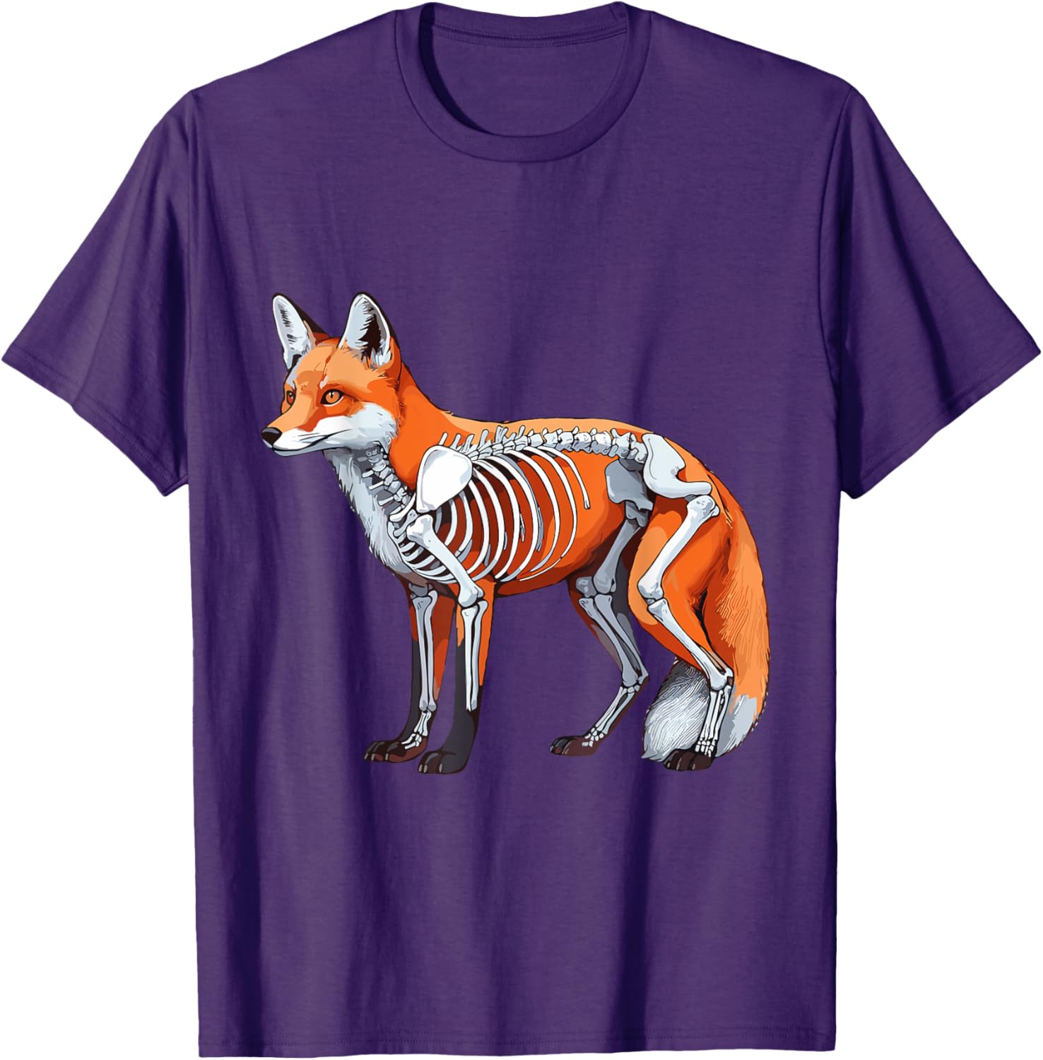 X-ray Fox Body Anatomy Radiography Skeleton T-Shirt for Anatomy Lovers - 25