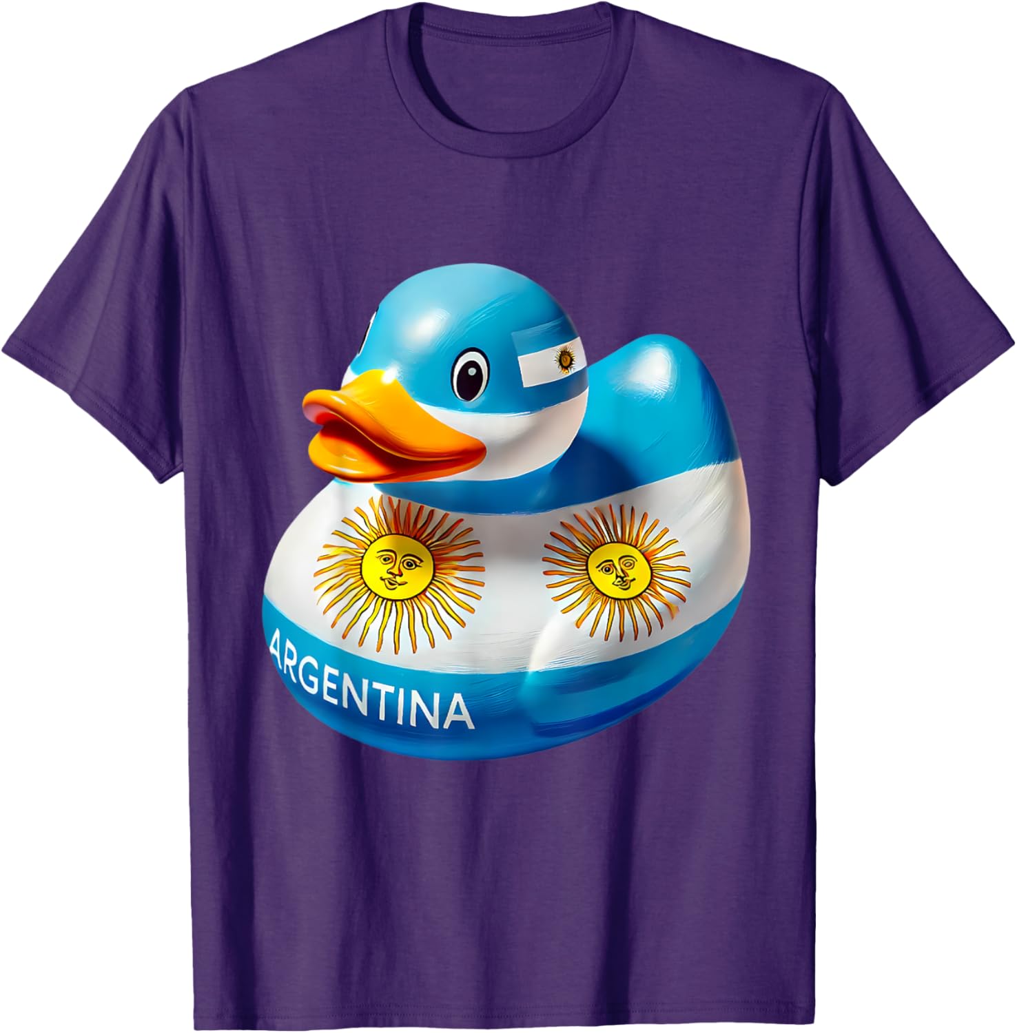 Argentina Rubber Duck Flag T-Shirt Cute Ducky Design for Fans - 8
