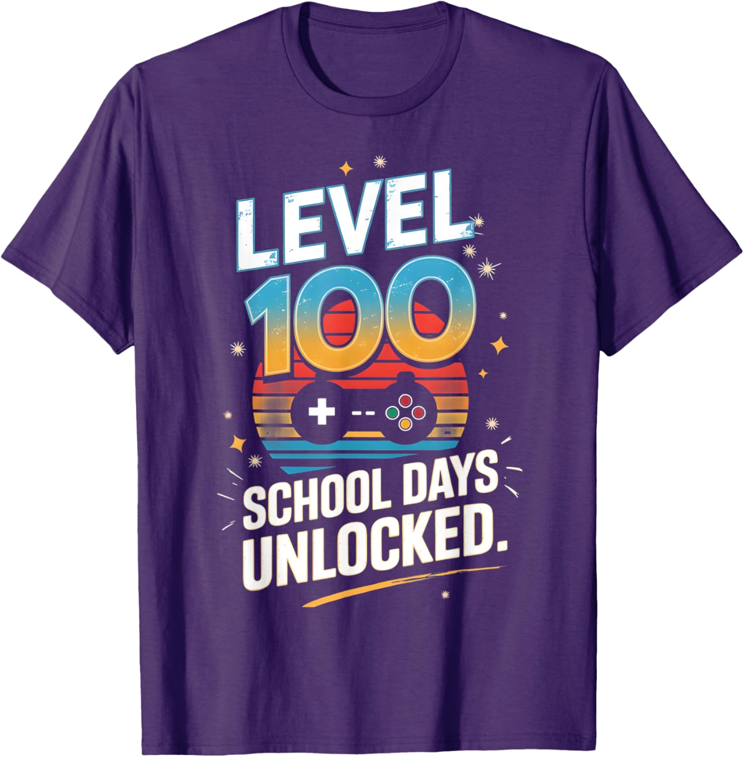 100 Days of School Unlocked T-Shirt Fun Gift for Students and Kids - 22