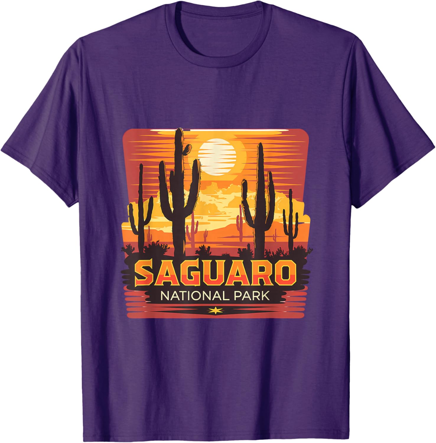 Saguaro National Park Desert Sun Scene T-Shirt for Nature Lovers - 11