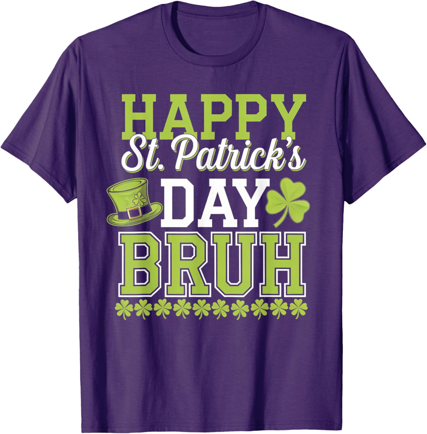 Bruh St Patricks Day T-Shirt for Boys and Teens Fun Green Tee - 8