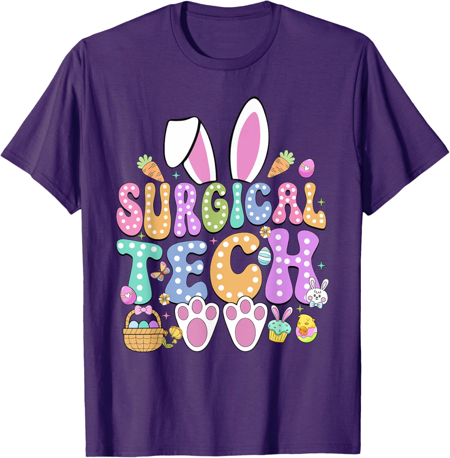 Surgical Tech Easter Bunny T-Shirt for Surgical Technicians Fun Gift - 5