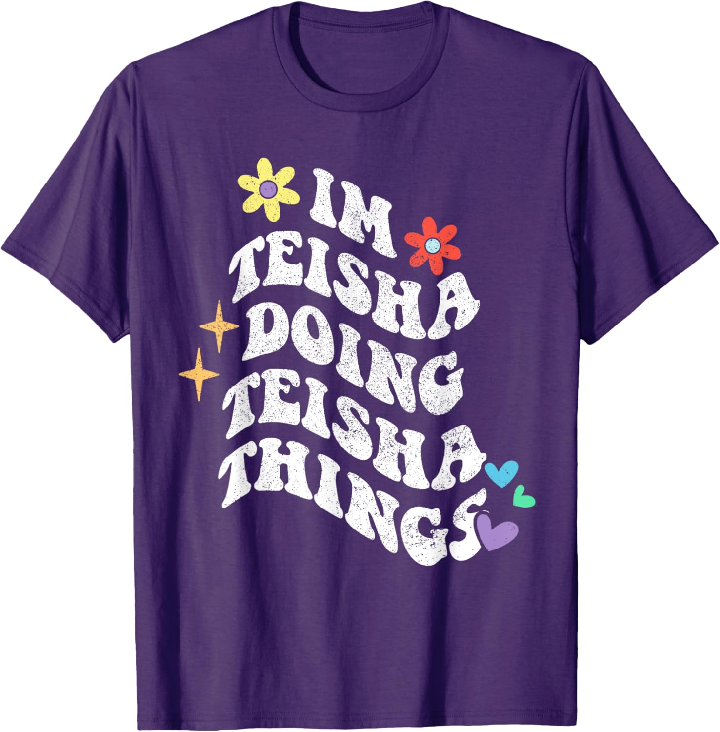 Retro Groovy Teisha Doing Teisha Things Funny Mother's T-Shirt - 19