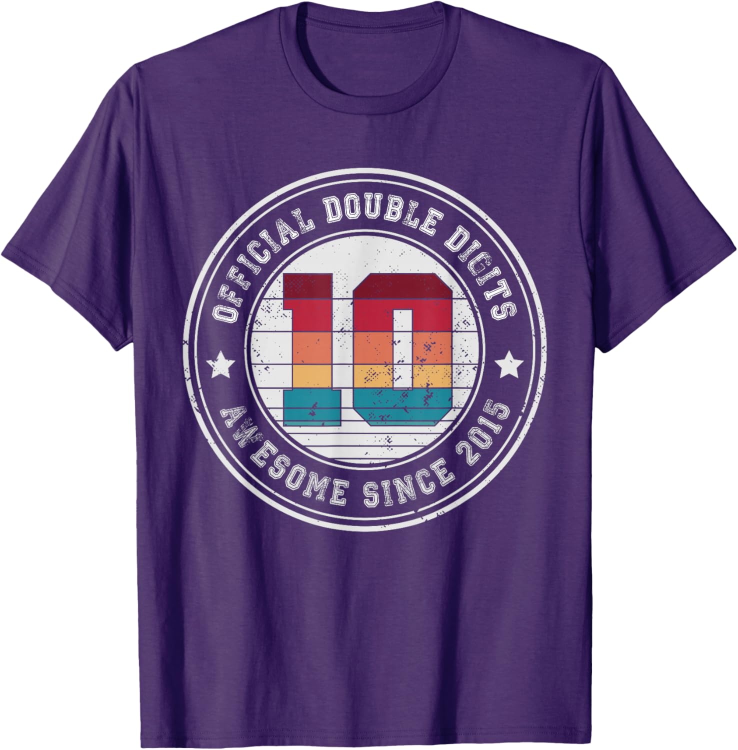 Celebrate 10th Birthday with Fun Ten Years Old Double Digits T-Shirt - 5