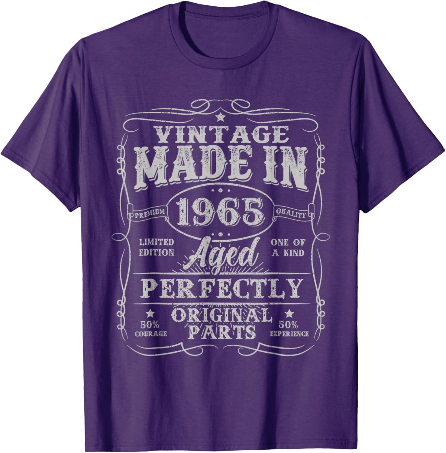 60 Years Old Vintage 1965 Birthday T-Shirt for Men Classic Style - 1