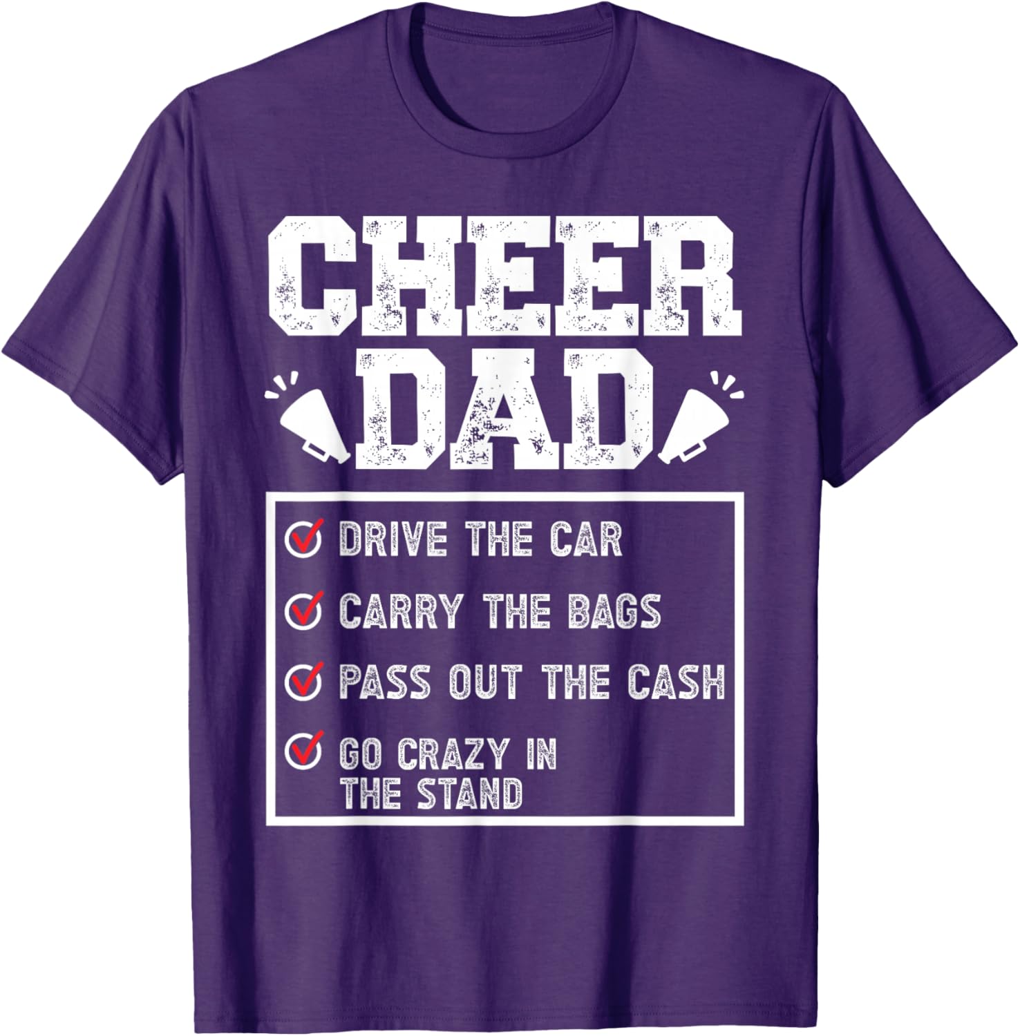 Cheer Dad T-Shirt Perfect Gift for Supportive Fathers in Style - 4