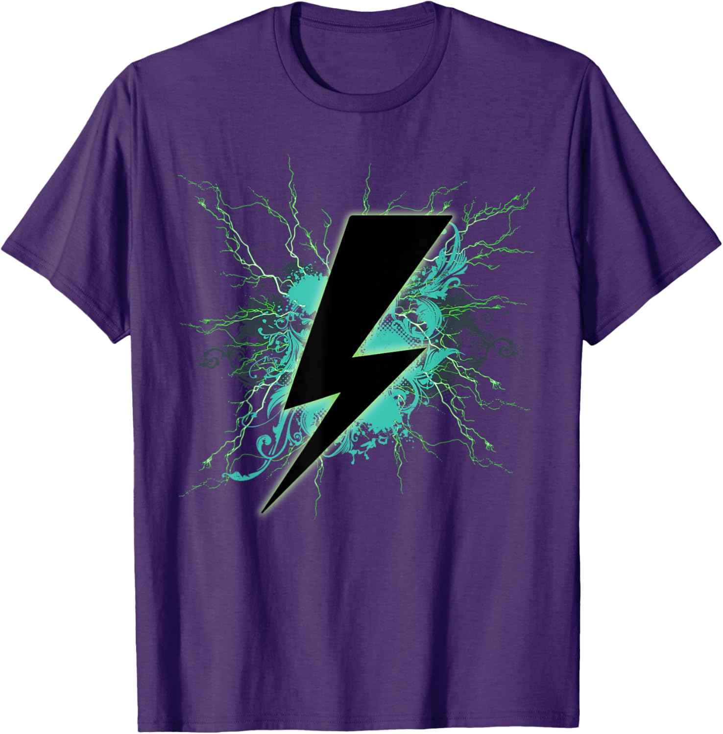 Black Lightning Bolt Green Thunderbolt T-Shirt for Bold Style Lovers - 9