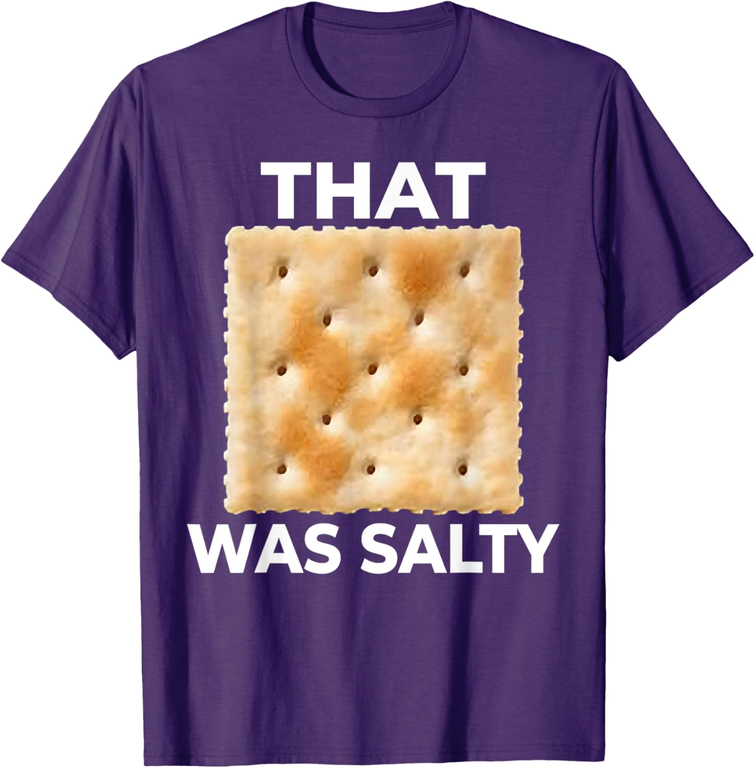Salty Funny Saltine Soda Cracker T-Shirt for Food Lovers and Fun Gifts - 3
