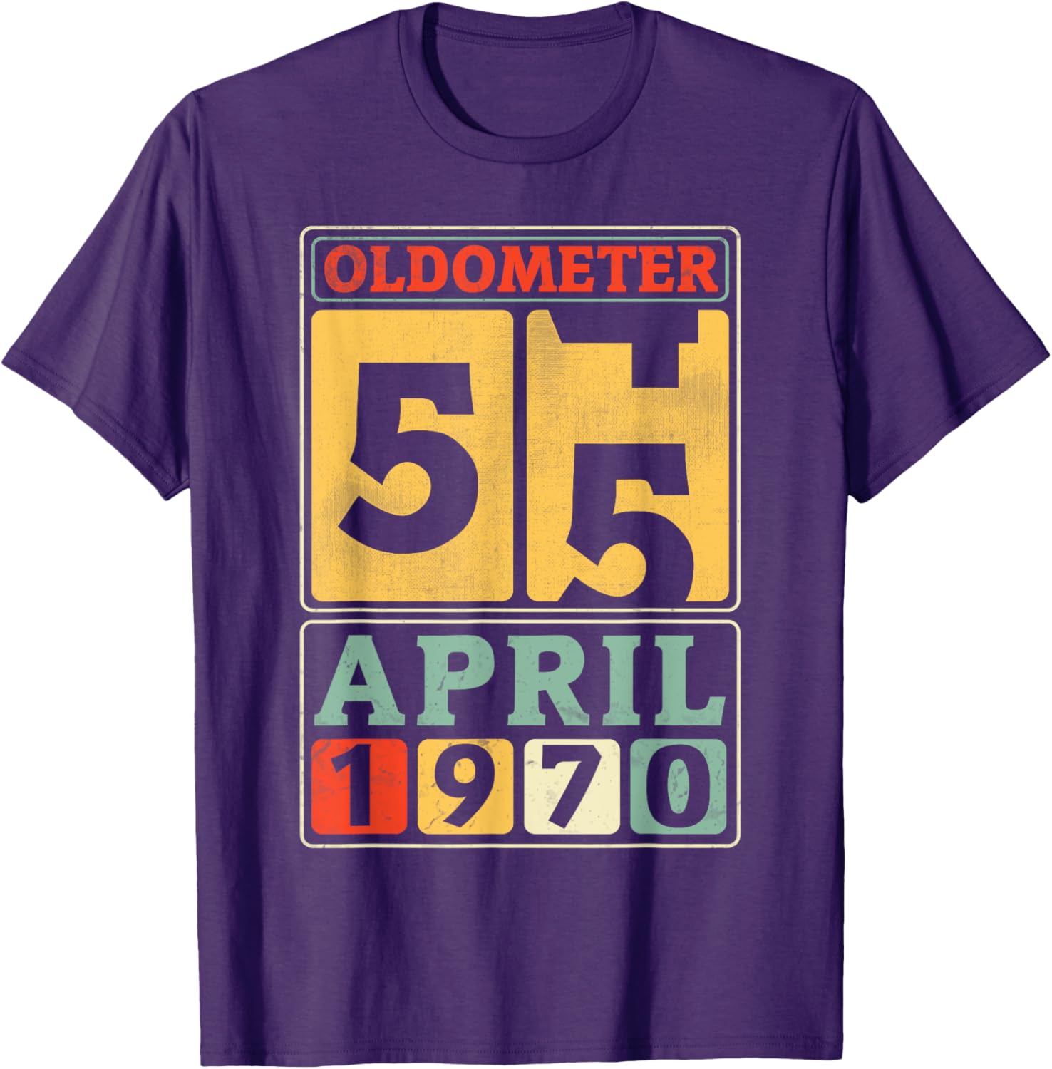 Vintage 55th Birthday T-Shirt for April 1970 Birthdays, Great Gift! - 5