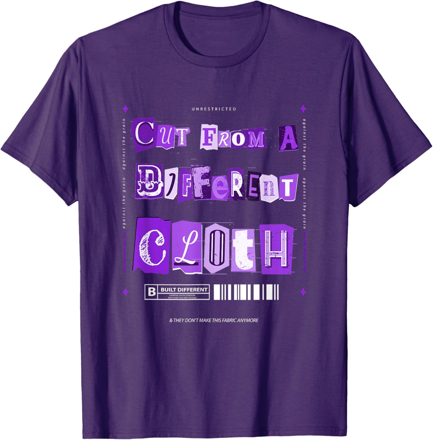 Vibrant Purple Graphic T-Shirt From A Different Cloth for Stylish Comfort - 16