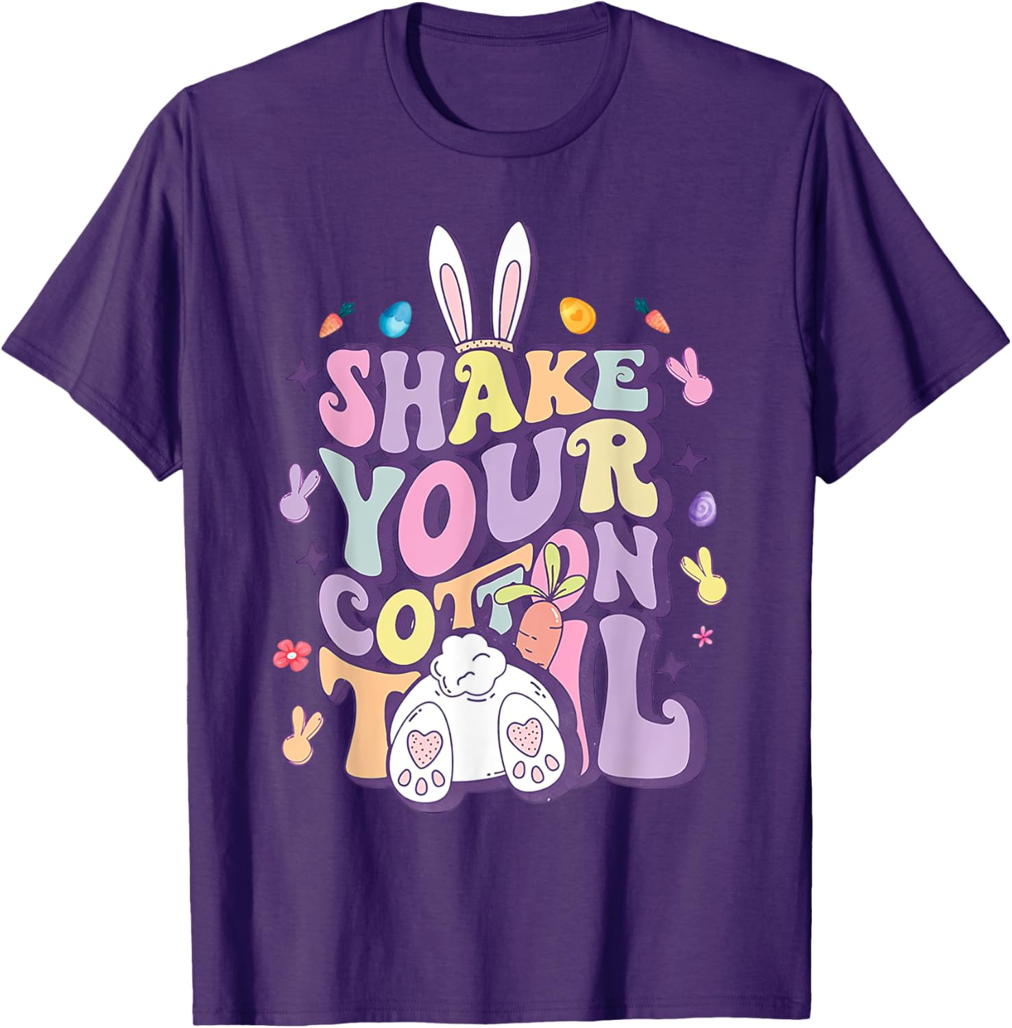 Shake Your Cotton Tail Funny Easter Bunny T-Shirt for Girls and Women - 27
