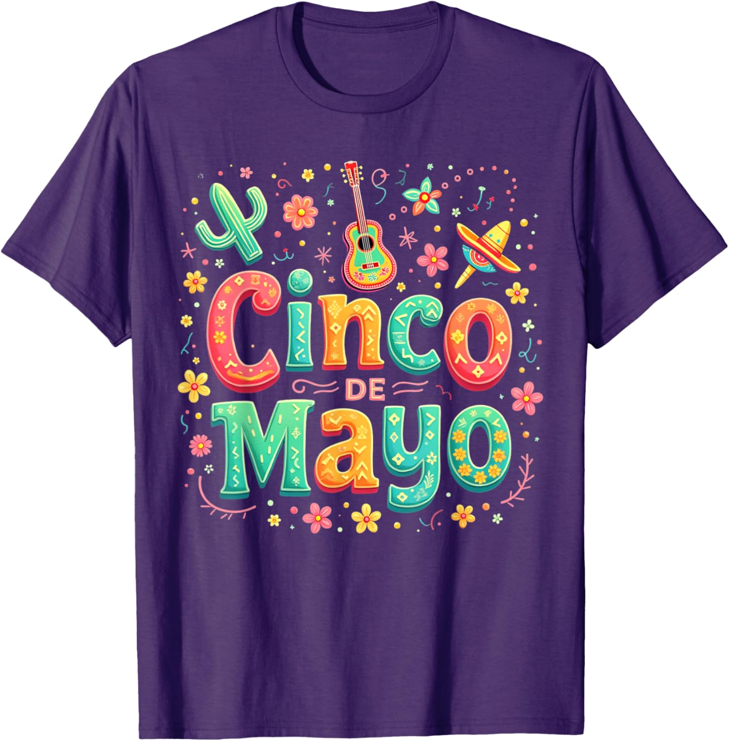 Cinco De Mayo Family Matching Let's Fiesta T-Shirt for Celebration Fun - 19